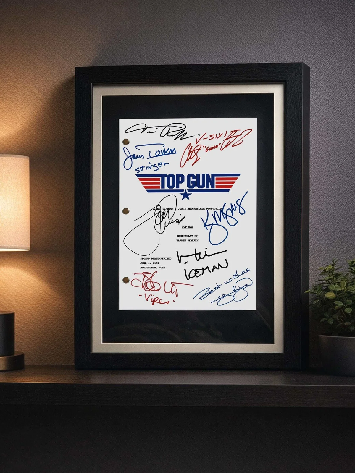 TOP GUN Signed Movie Script, 1986 Full Screenplay Reproduction 40th Anniversary, image 4