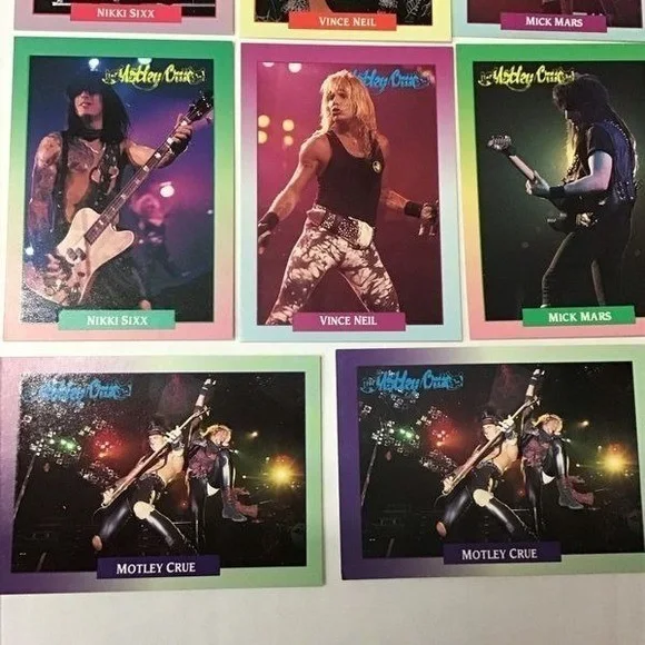 Motley Crue 1991 Brockum Rockcards Lot of 11, изображение 3