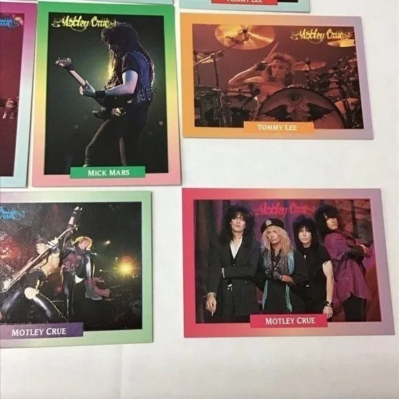 Motley Crue 1991 Brockum Rockcards Lot of 11, изображение 5