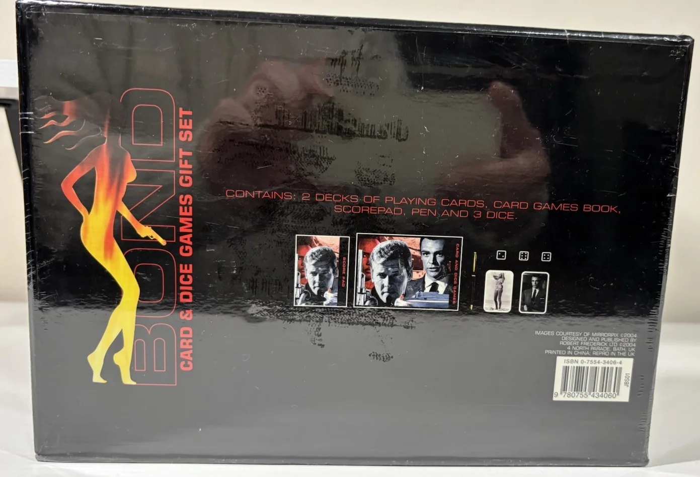 James Bond 007 Casino Card & Dice Games Gift Set Factory Sealed 2004 Collectible, изображение 2