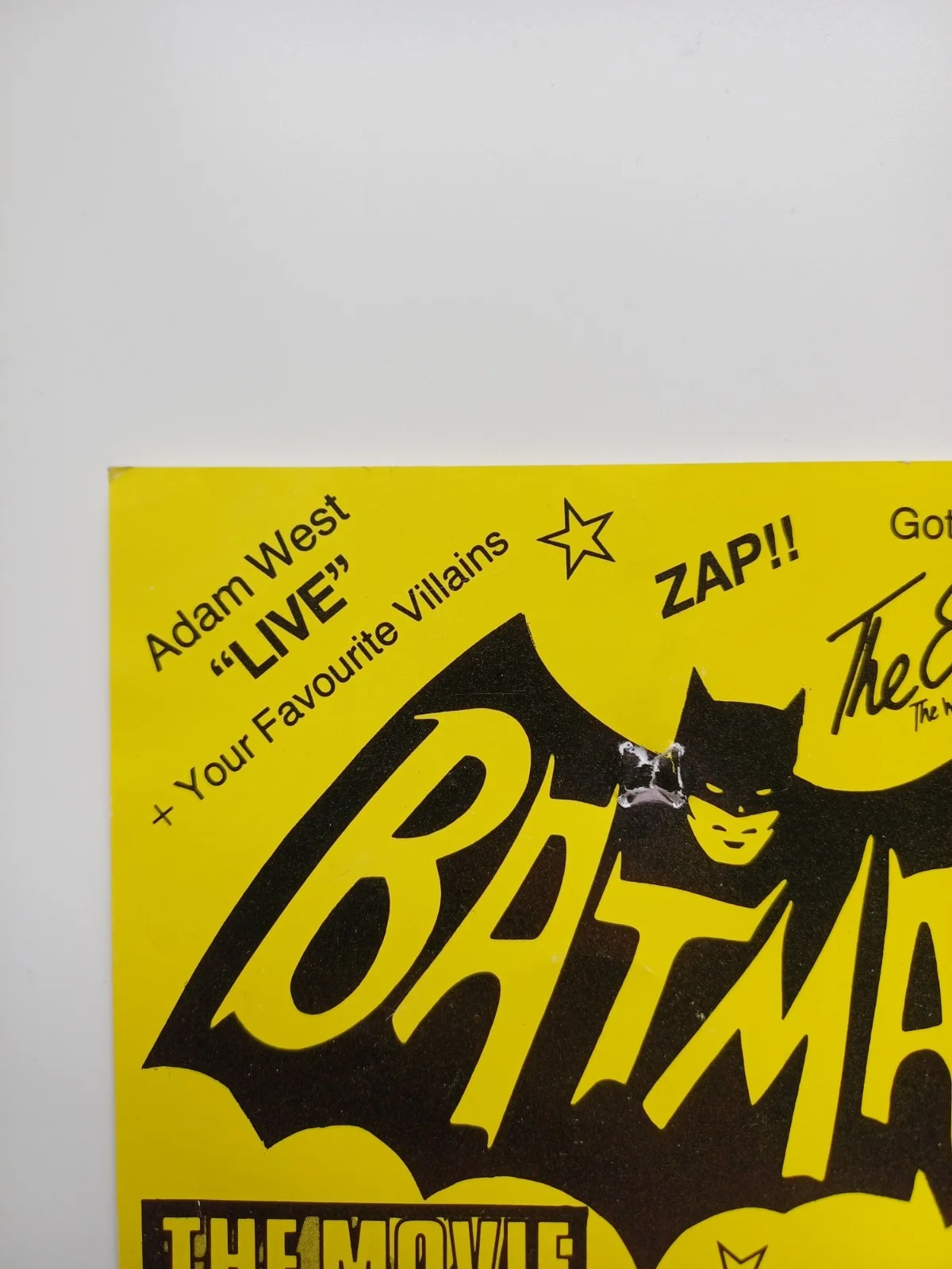 BATMAN THE MOVIE ADAM WEST AND CAST VINTAGE TICKET LONDON TRAFALGAR SQUARE RARE, изображение 4