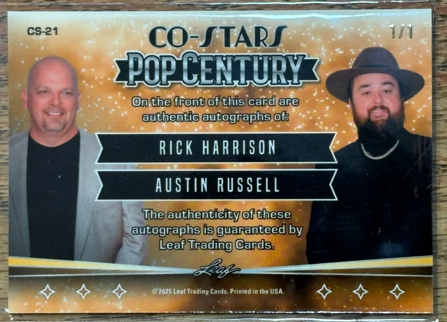 HARRISON/CHUMLEE — 1 MADE 2025 POP CENTURY CO-STARS AUTOGRAPH RICK HARRISON/CHUMLEE-AUSTIN RUSSELL, image 4