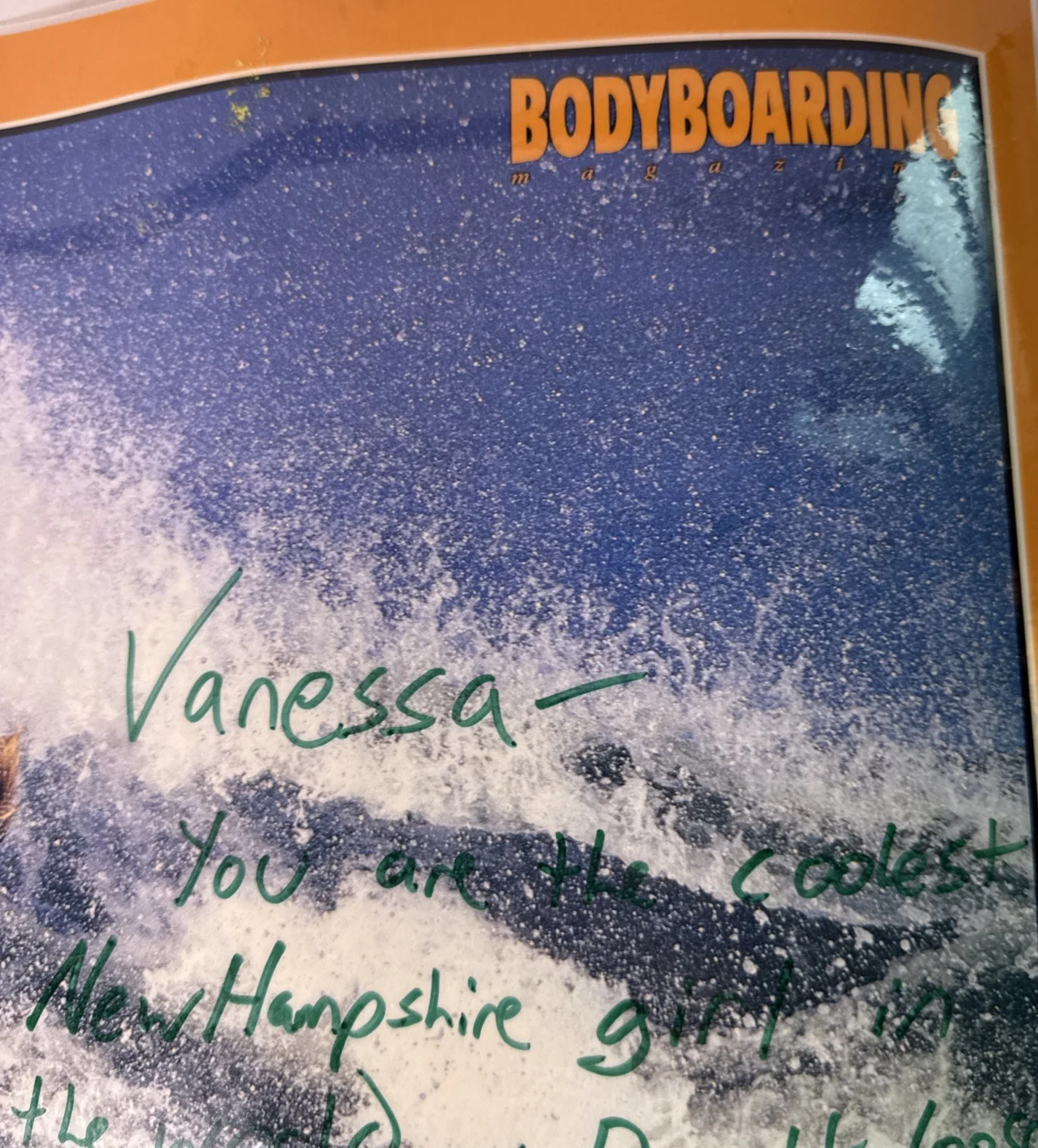 Bodyboarding Magazine Phil Harnsberger Signed Auto 21x16” Poster Laminated, изображение 2