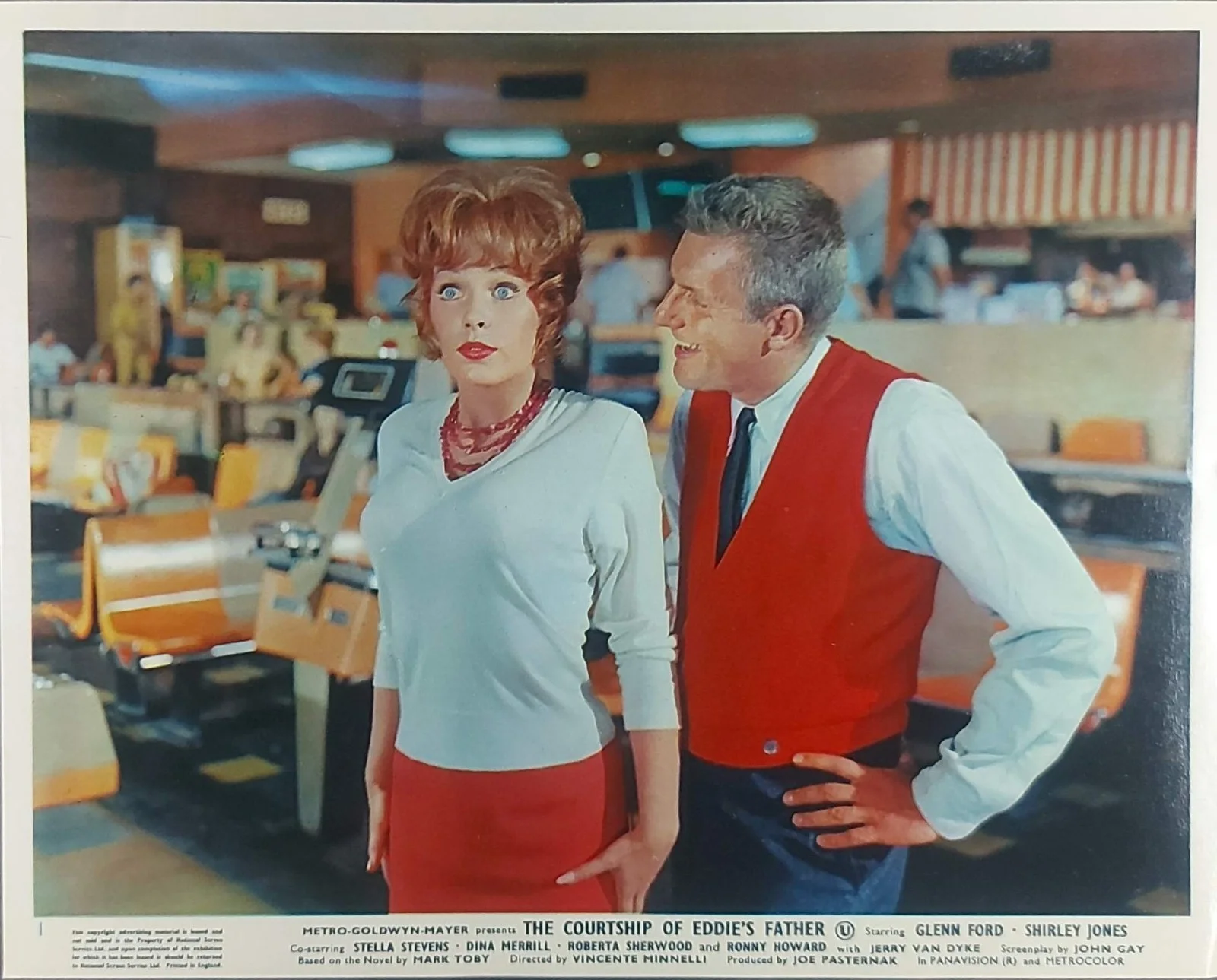 THE COURTSHIP OF EDDIE'S FATHER ORIGINAL UK FOH LOBBY CARDS SET 1963, изображение 3