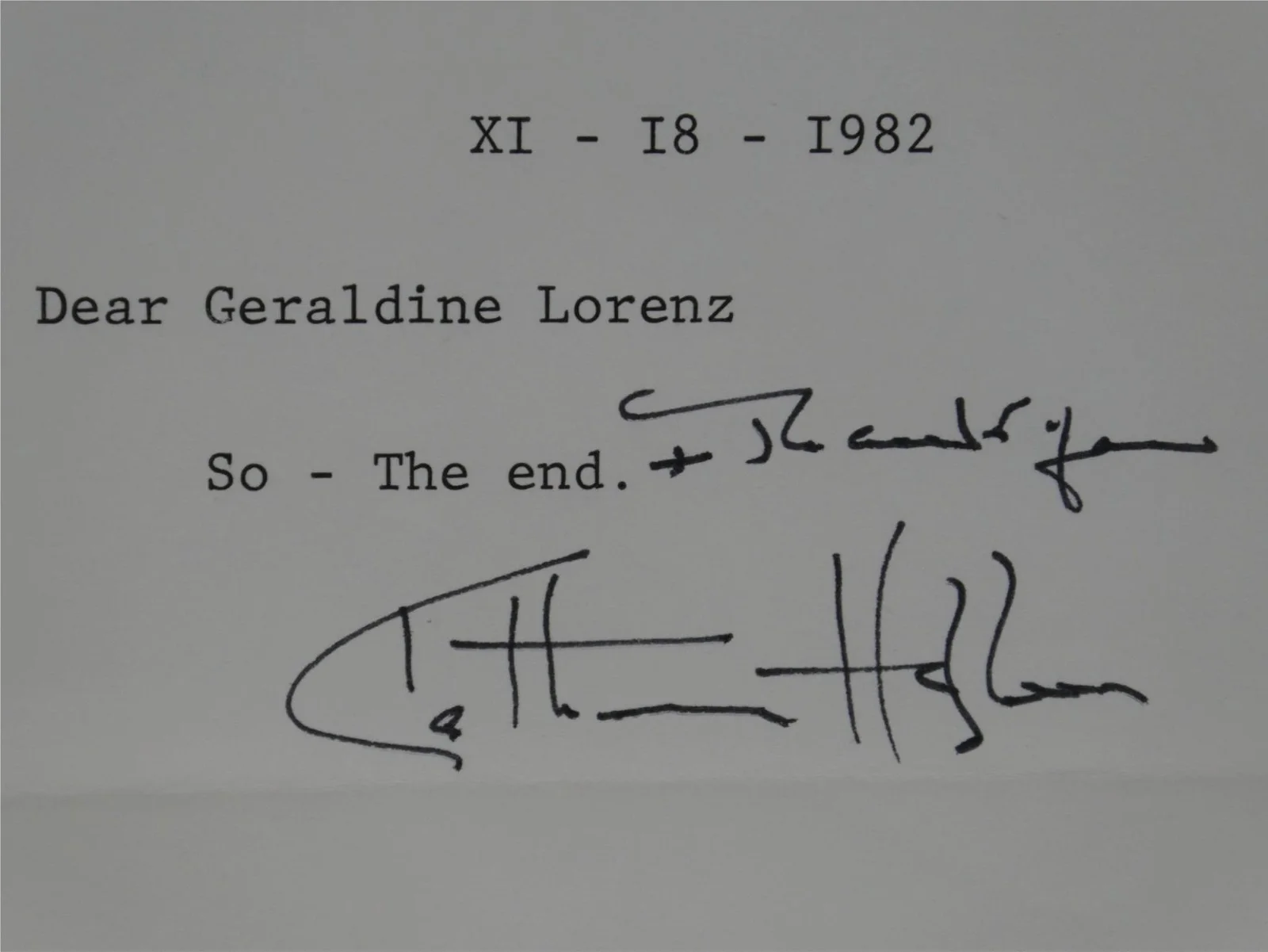 Katherine Hepburn — Katharine Hepburn Signed Typed Letter TLS Autographed 6x8 w/ Envelope, JSA COA, image 3