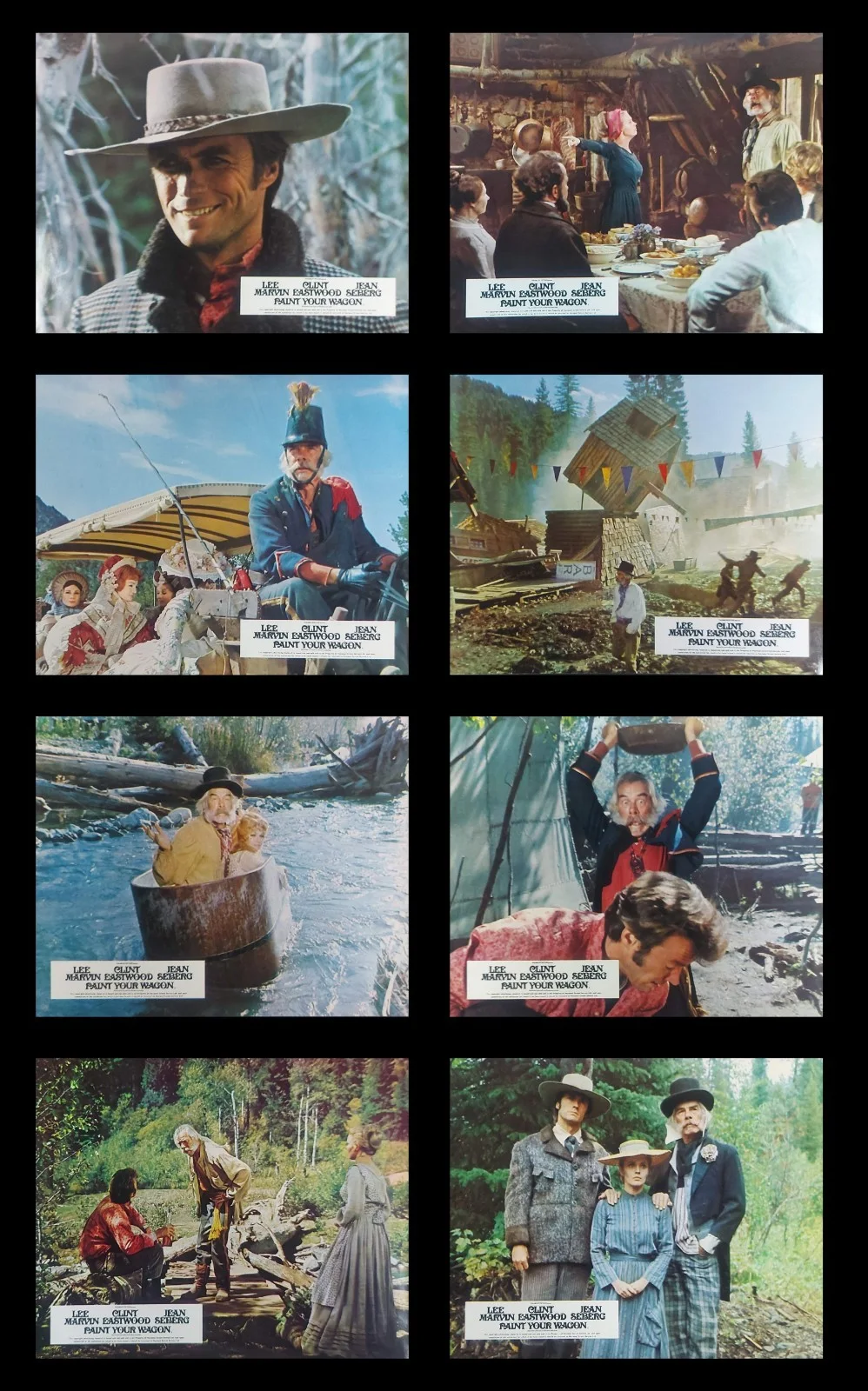 PAINT YOUR WAGON ORIGINAL UK FOH LOBBY CARDS SET 1969 CLINT EASTWOOD, изображение 2