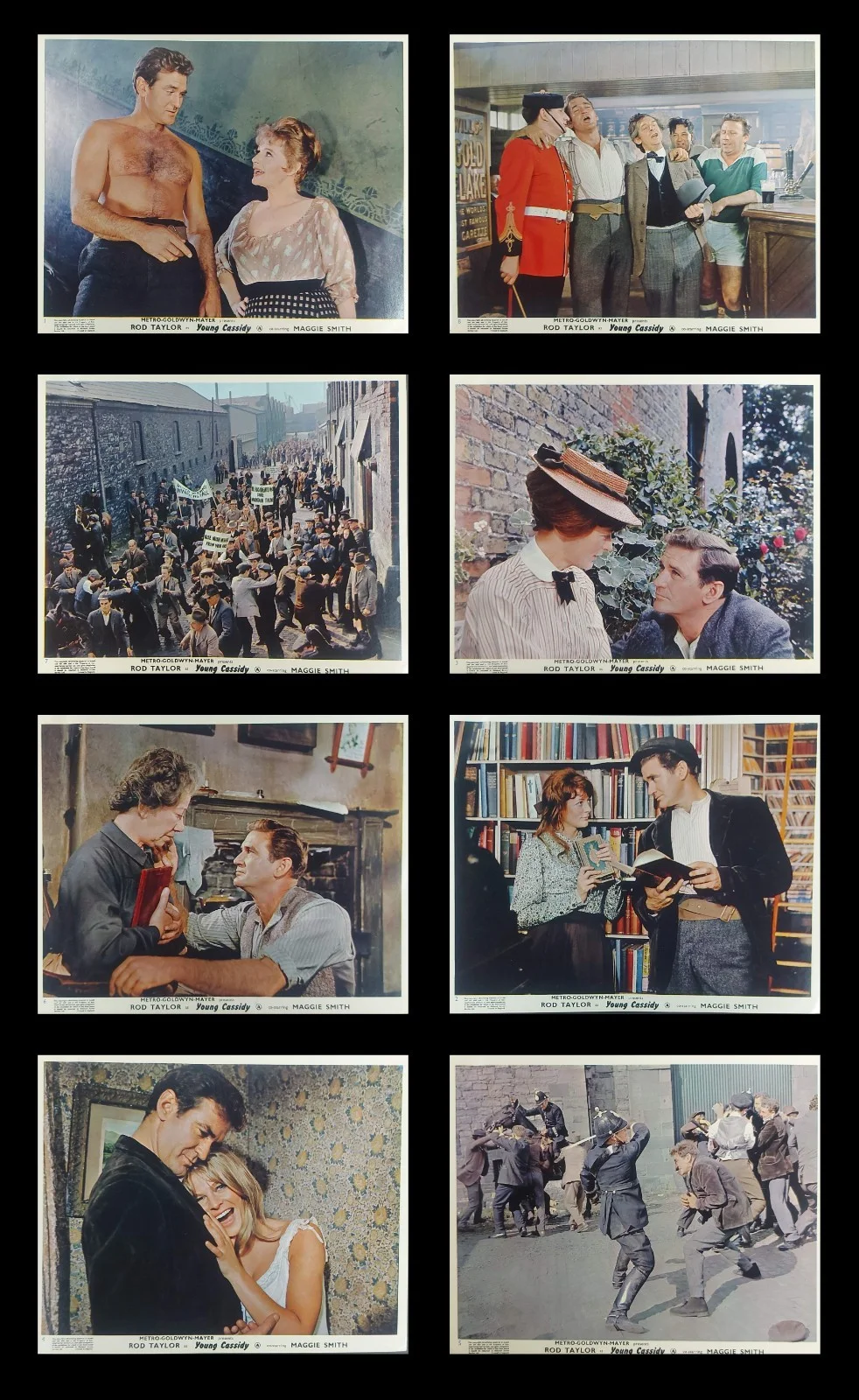 YOUNG CASSIDY ORIGINAL UK FOH LOBBY CARDS SET 1965, image 2