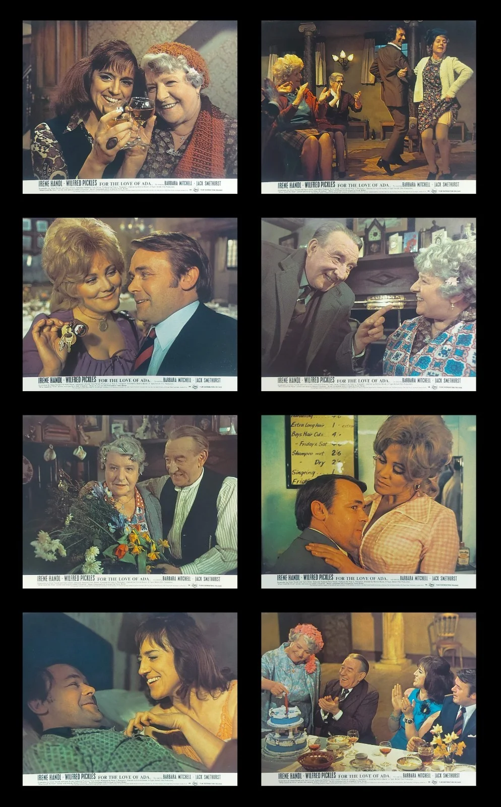 FOR THE LOVE OF ADA ORIGINAL UK FOH LOBBY CARDS SET 1972, изображение 2