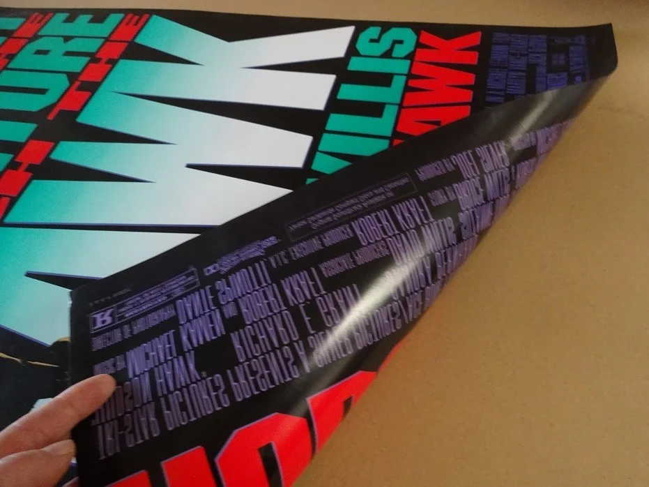 Hudson Hawk Original 1991 Double Sided Movie Poster 40" x 27" Bruce Willis, изображение 2