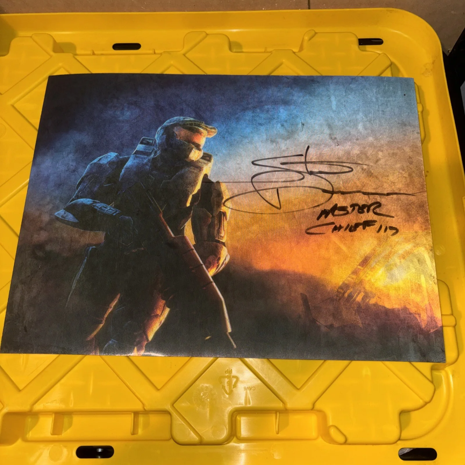 Steve Downes — STEVE DOWNES Hand Signed HALO Master Chief 8x10 Photo Autograph JSA COA CERT