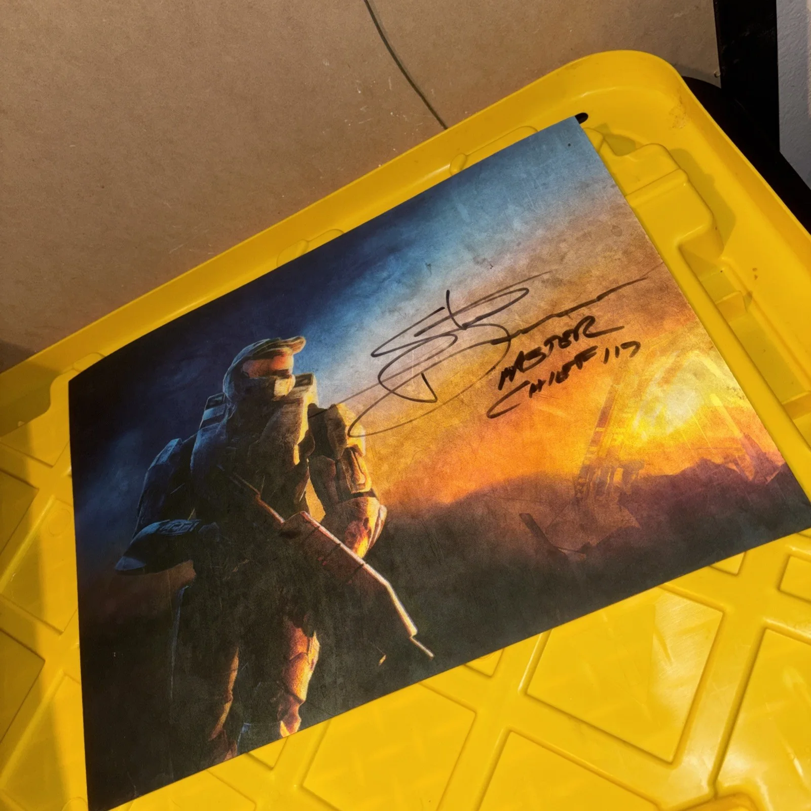 Steve Downes — STEVE DOWNES Hand Signed HALO Master Chief 8x10 Photo Autograph JSA COA CERT, изображение 2