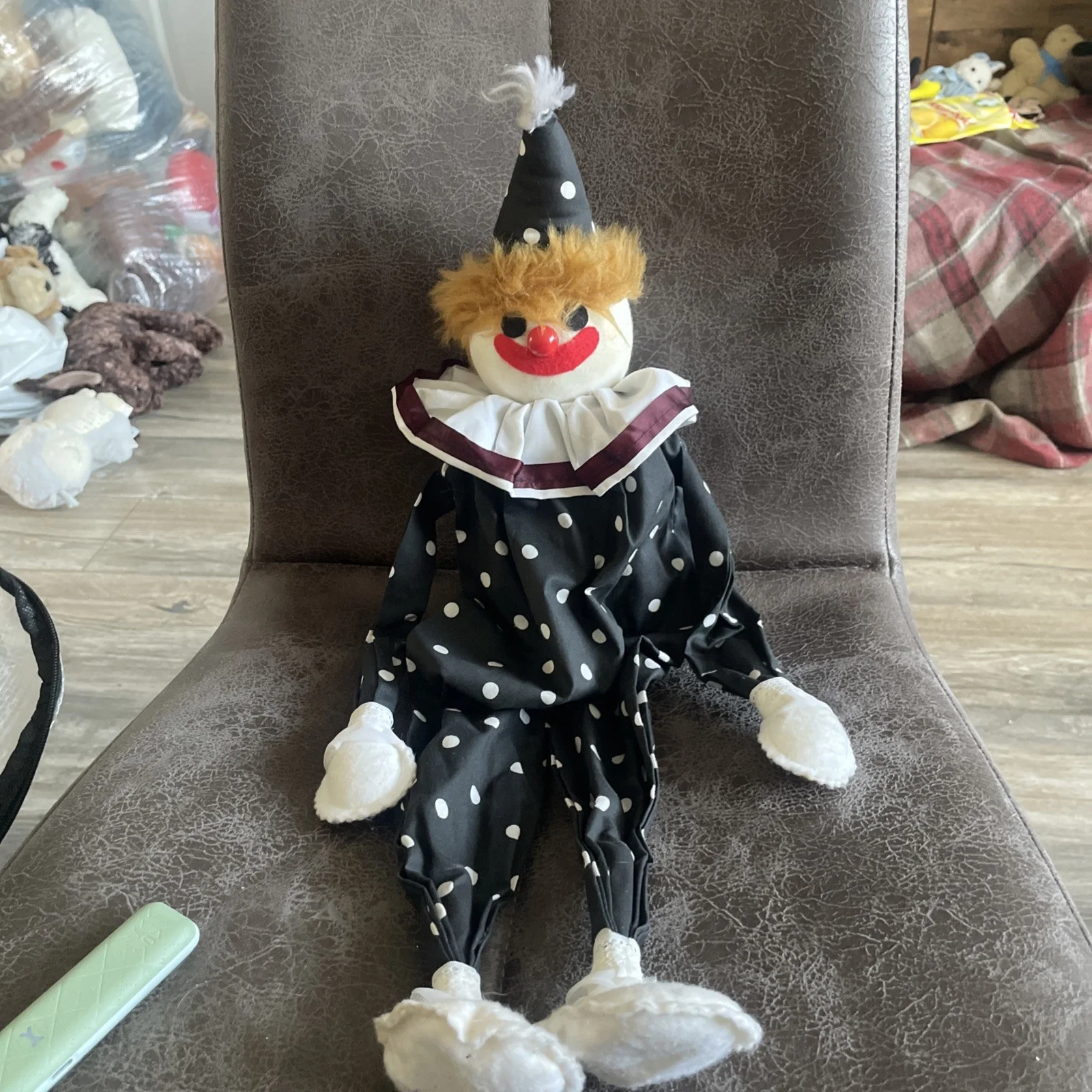 poltergeist clown doll, handmade scary clown, horror doll, изображение 2