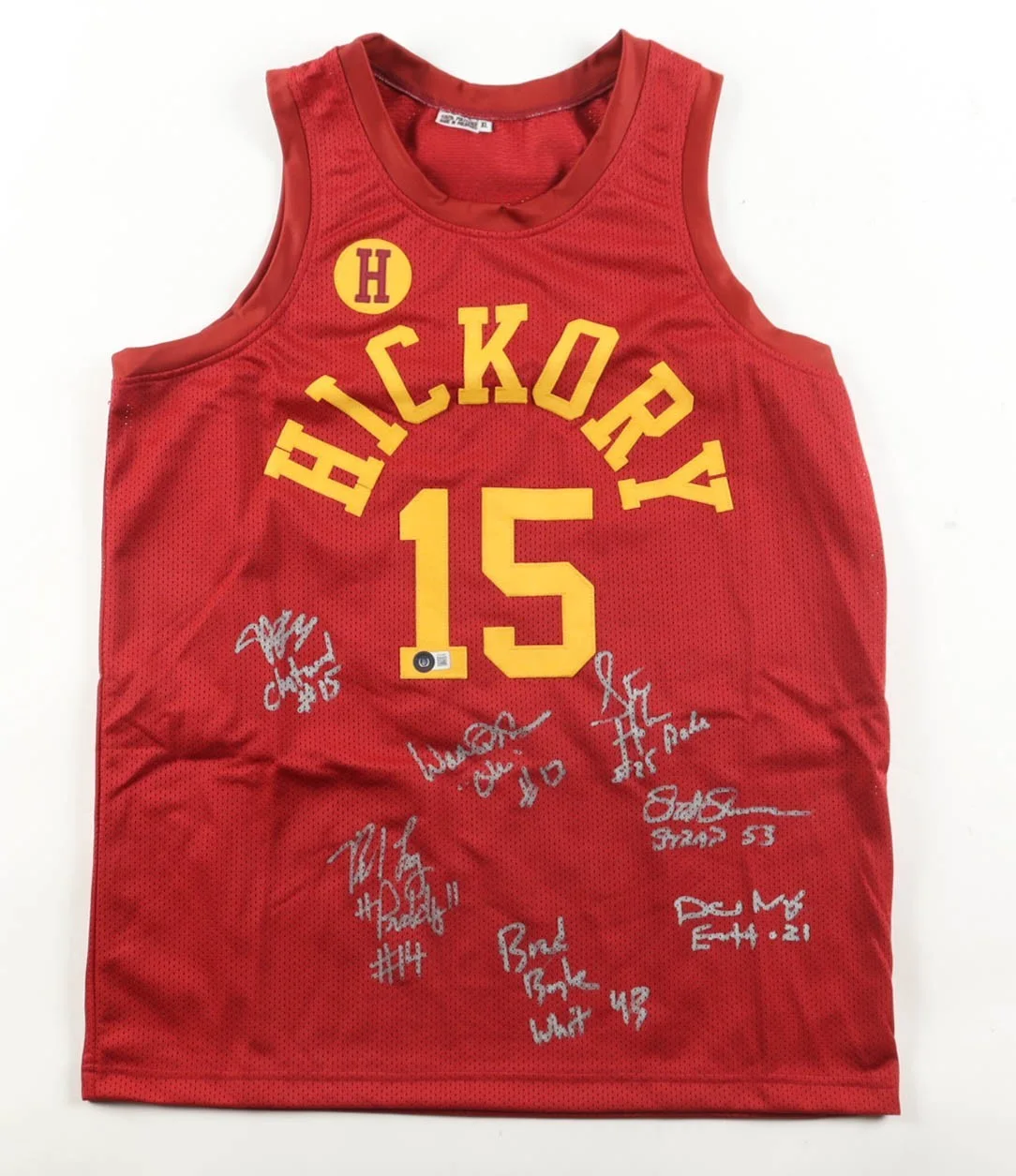 Maris Valainis / Jimmy Chitwood — Hoosiers Signed Chitwood Jersey 1986 Movie / Signed by 7 Cast Members/Beckett QR