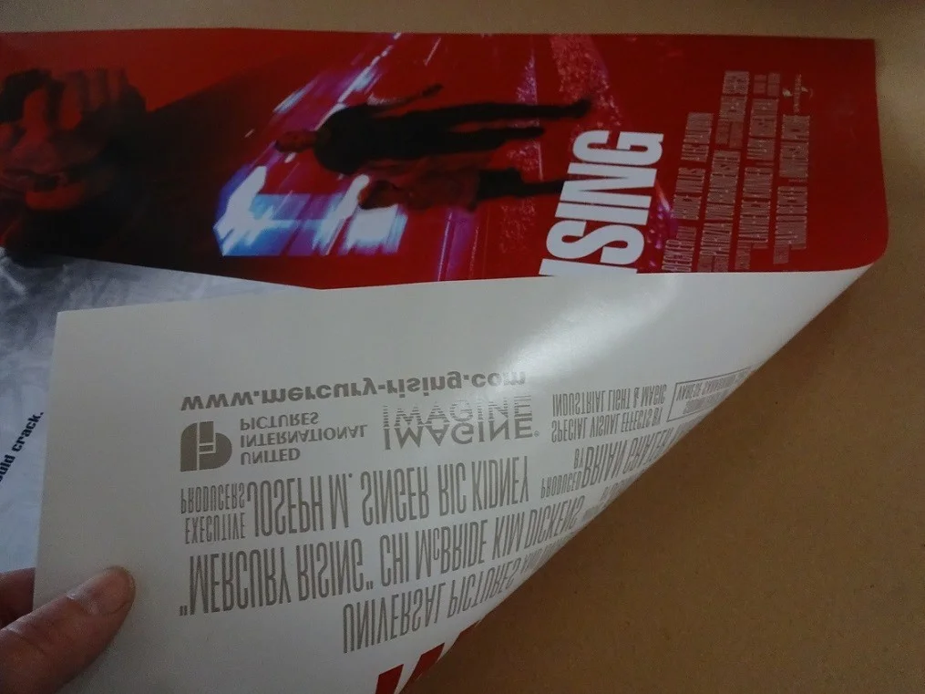 Mercury Rising Original 1998 Double Sided Movie Poster 40" x 27" Bruce Willis, image 2