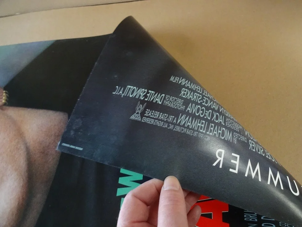 Hudson Hawk Original 1991 Double Sided Movie Poster 40" x 27" Bruce Willis, изображение 2