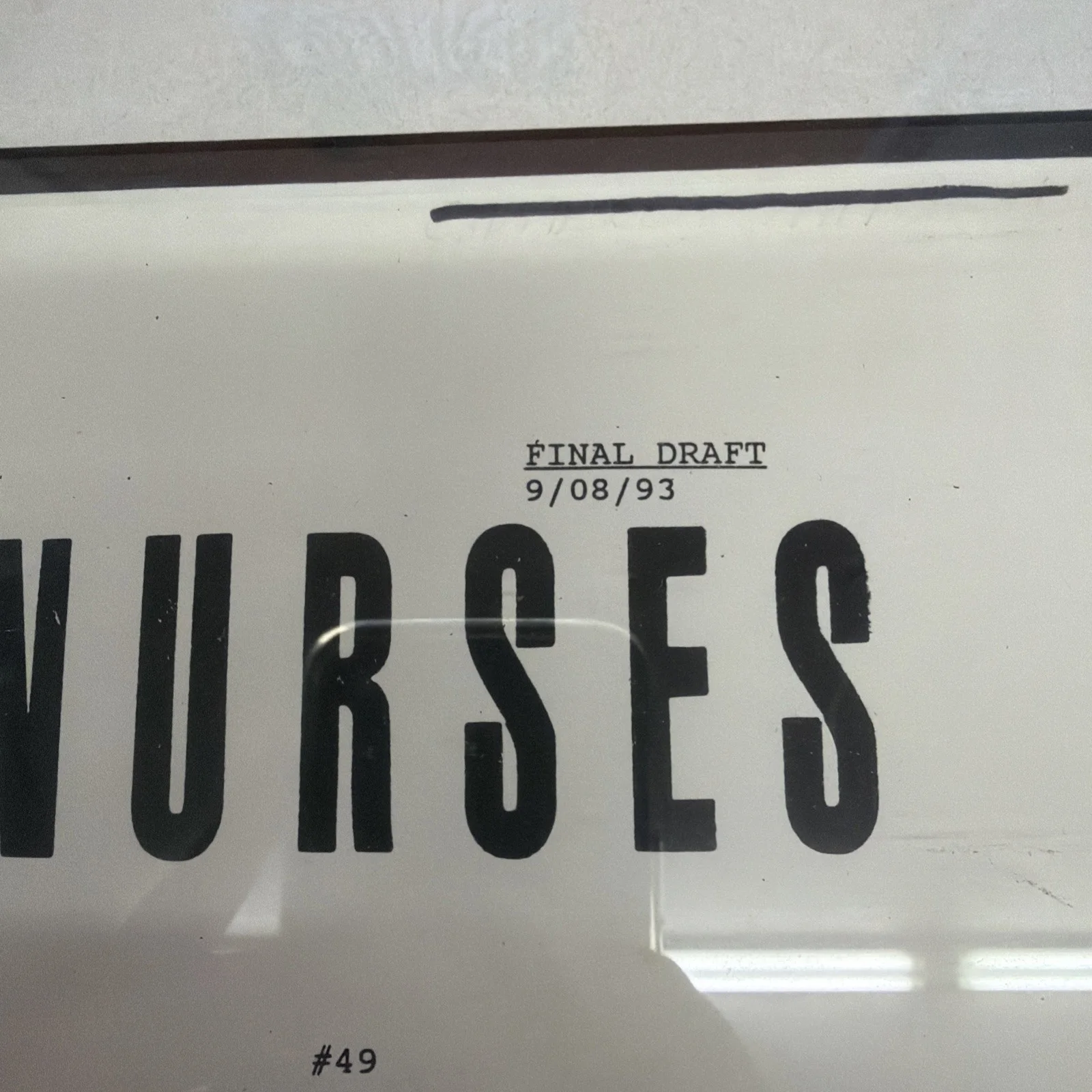 Nurses Sitcom Script Final Draft Signed By Loni Anderson Framed 09/08/1993, image 3