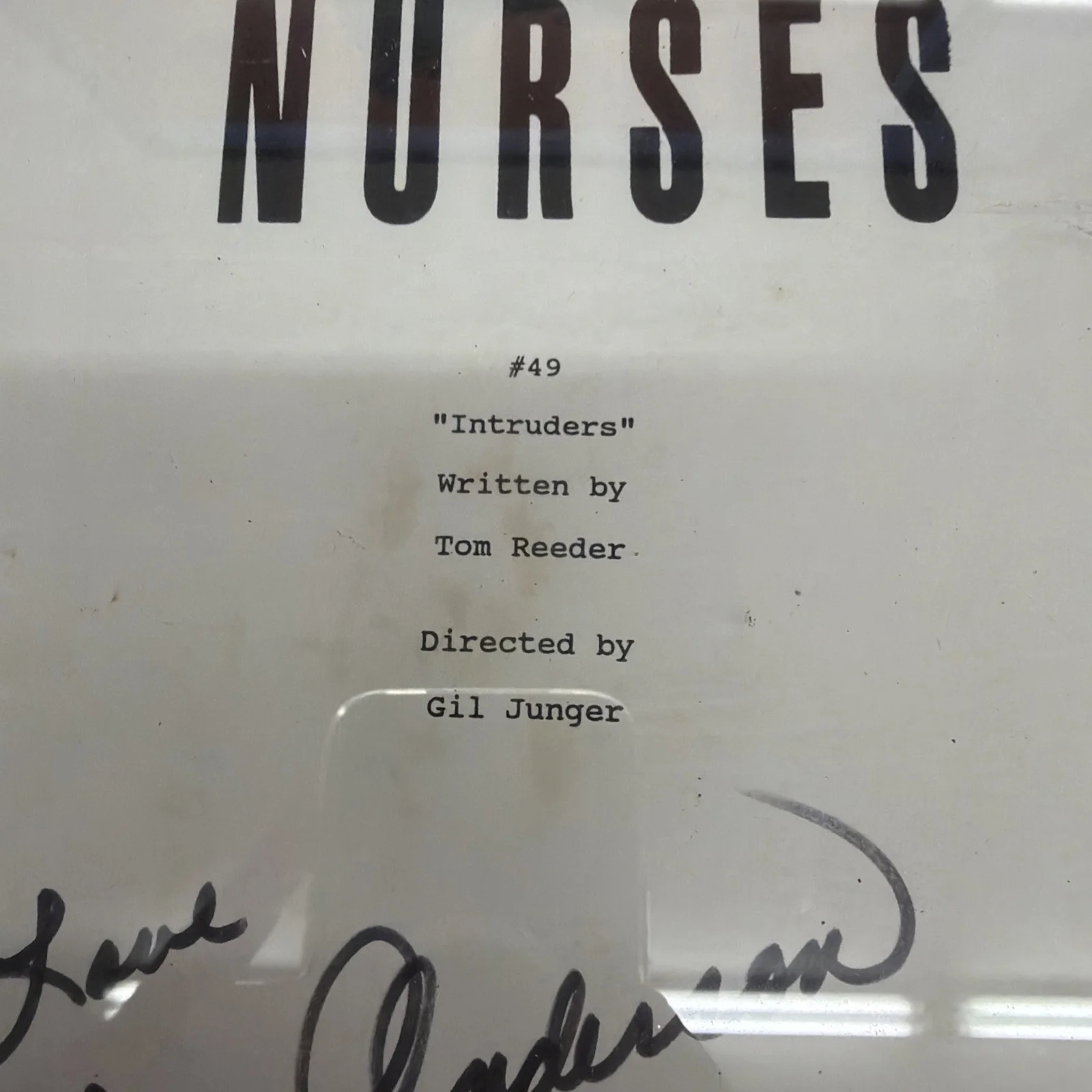 Nurses Sitcom Script Final Draft Signed By Loni Anderson Framed 09/08/1993, image 4