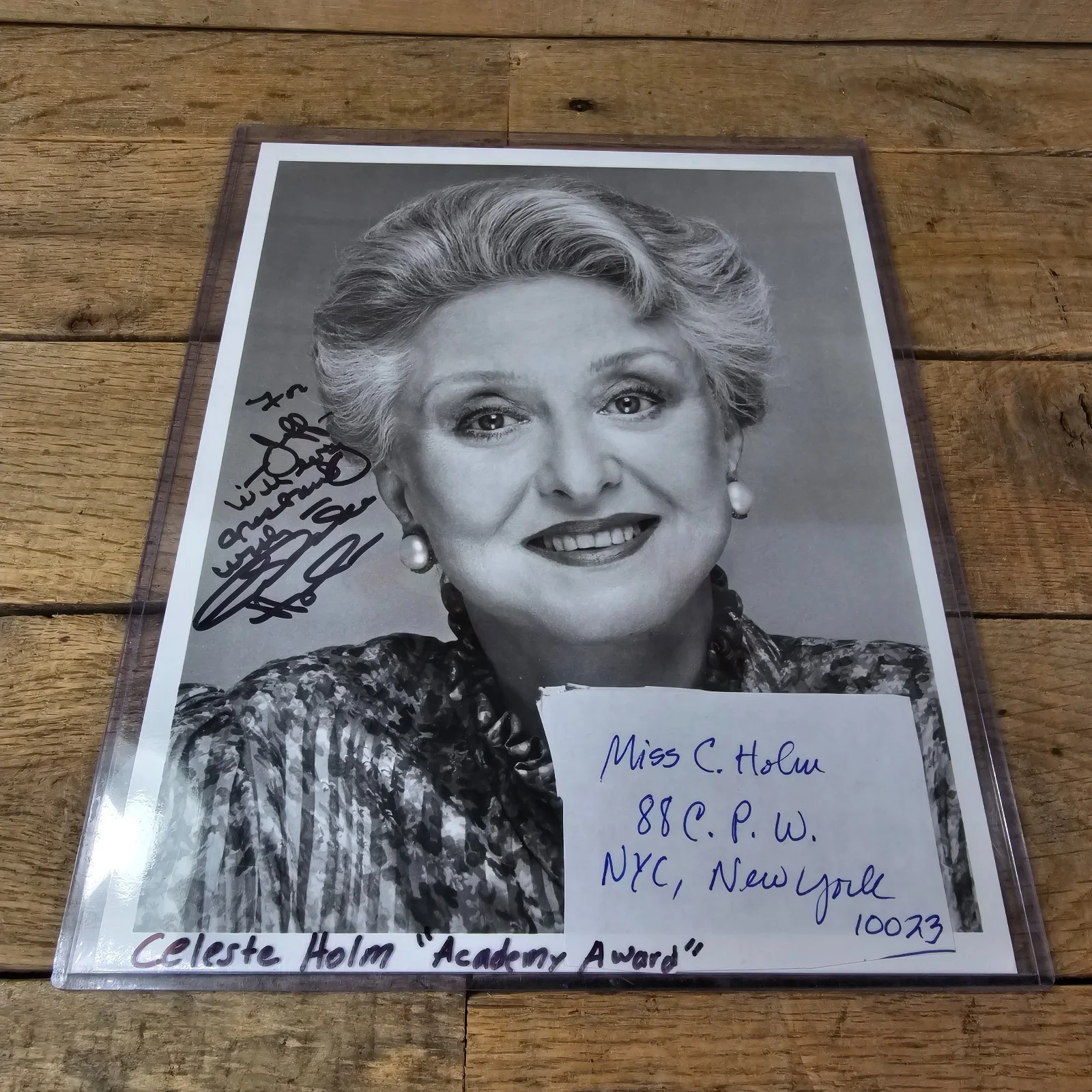 Celeste Holm — Celeste Holm Signed 8x10 Photo Autograph Academy Award Actress Vintage