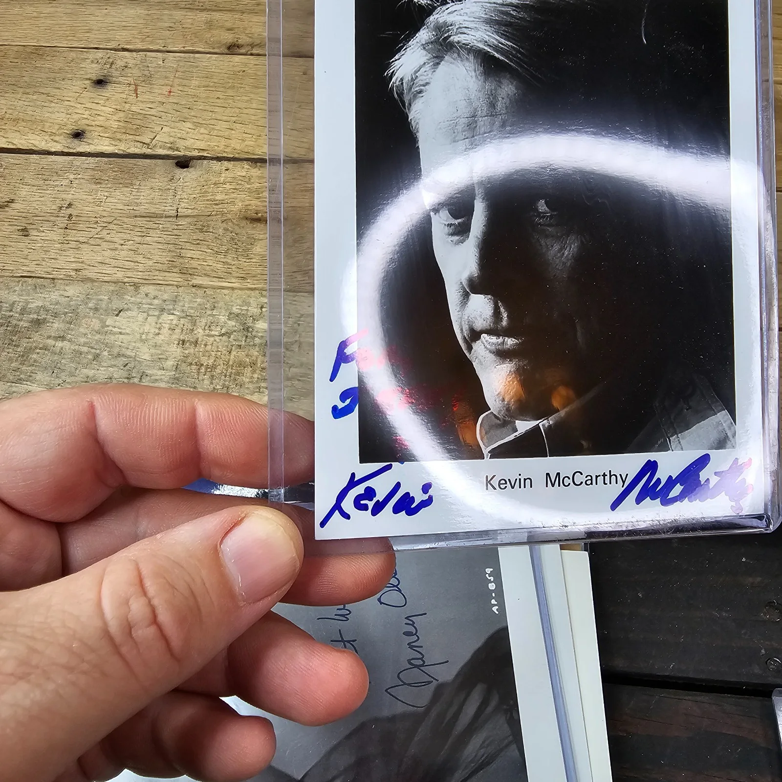 Kevin McCarthy — Kevin McCarthy Signed Autograph Photo Card Actor Invasion Of The Body Snatchers, изображение 2