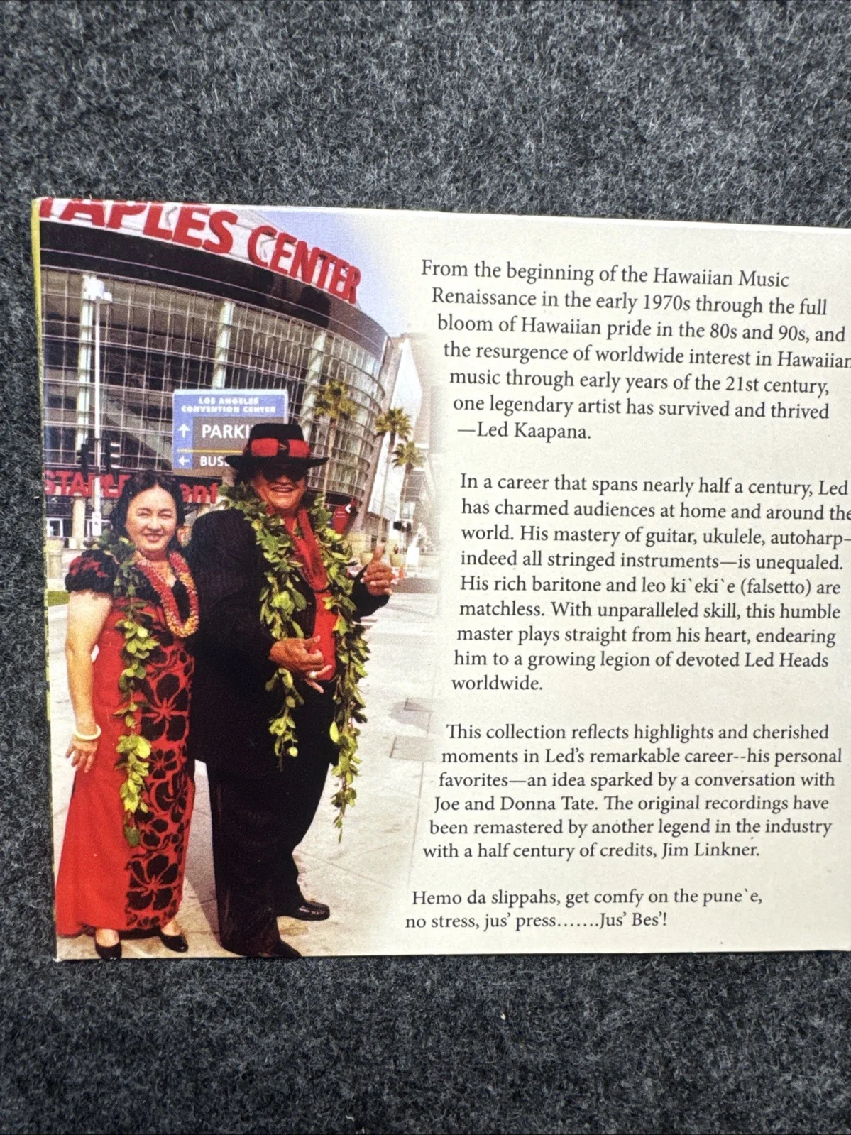 Led Kaapana Jus’ Bes’ CD Possible Signed Autographed Hawaiian Music Album, изображение 3