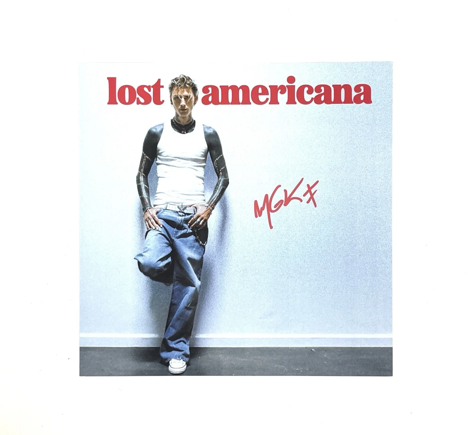 Machine Gun Kelly MGK Autographed Lost Americana Poster Signed ACOA Certified, изображение 2