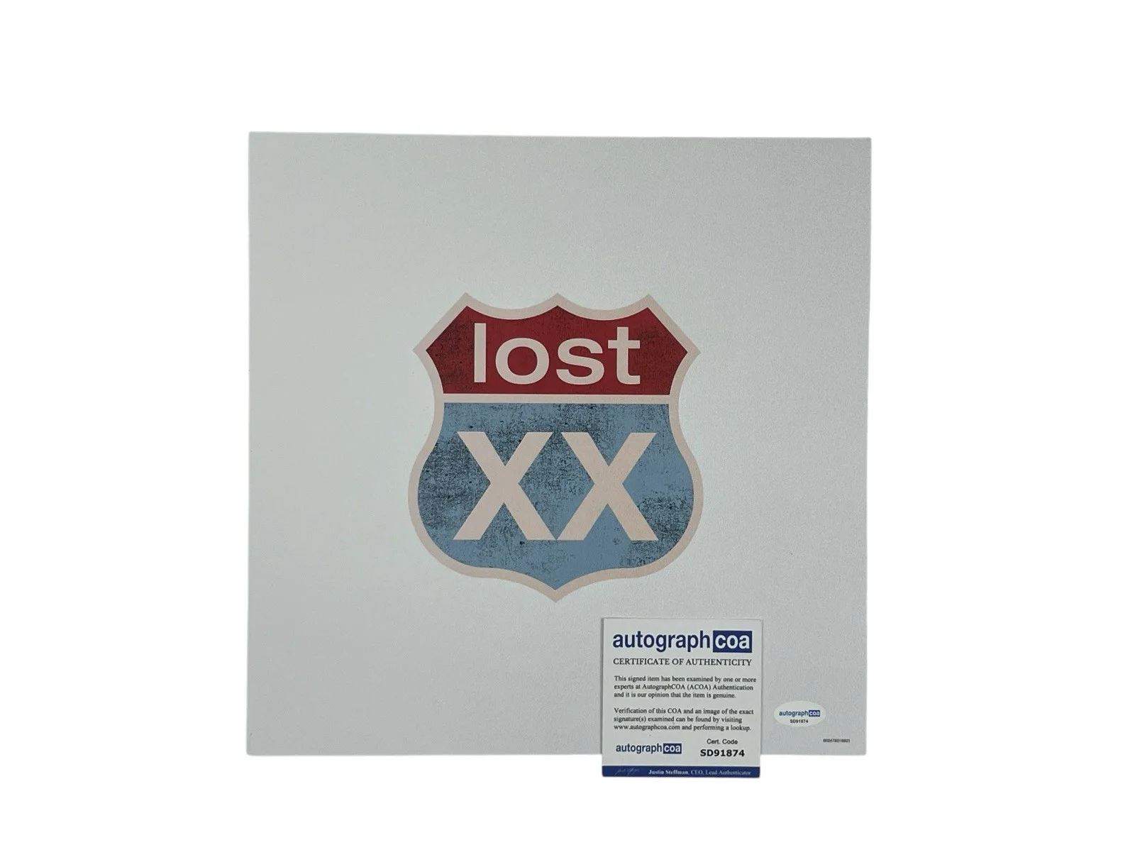 Machine Gun Kelly MGK Autographed Lost Americana Poster Signed ACOA Certified, изображение 3