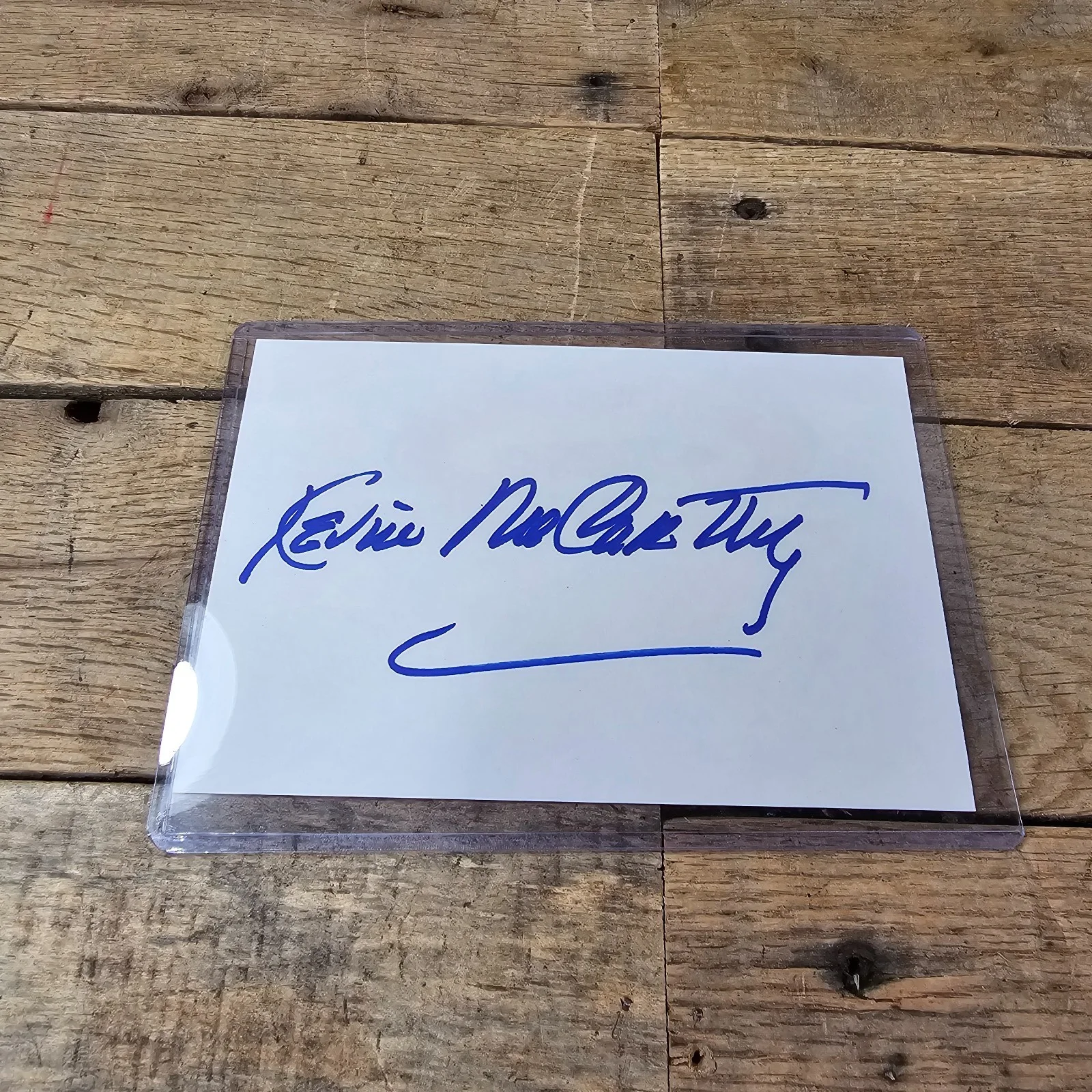 Kevin McCarthy — Kevin McCarthy Signed Autograph Index Card Actor Invasion Of The Body Snatchers