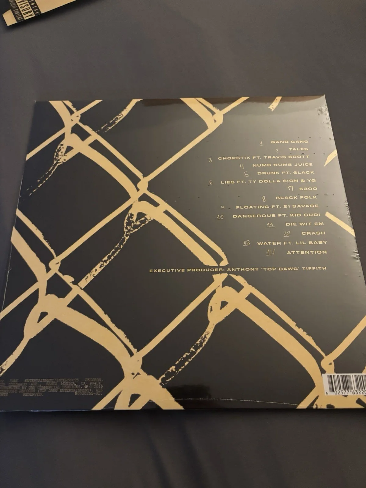 Signed Schoolboy Q Crash Talk vinyl, image 3
