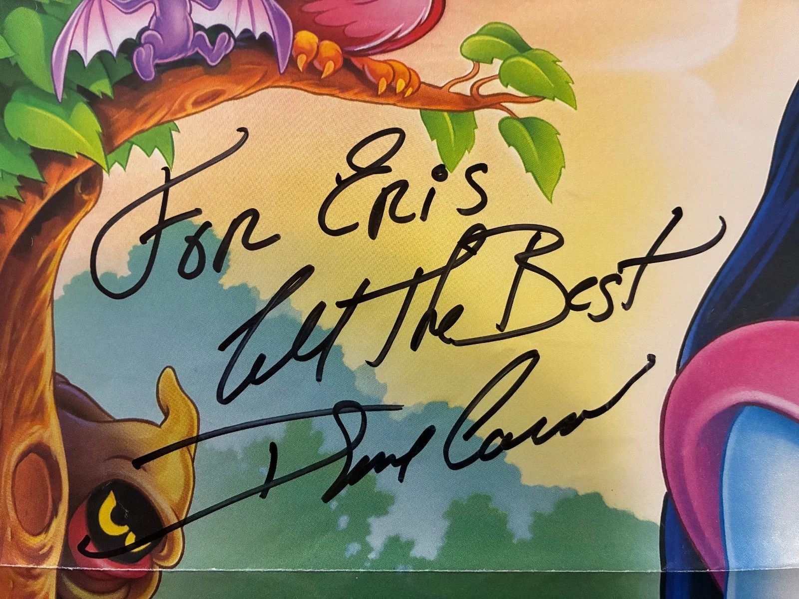 Irene Cara Signed Poster Happily Ever After Snow White Autograph Auto, image 2