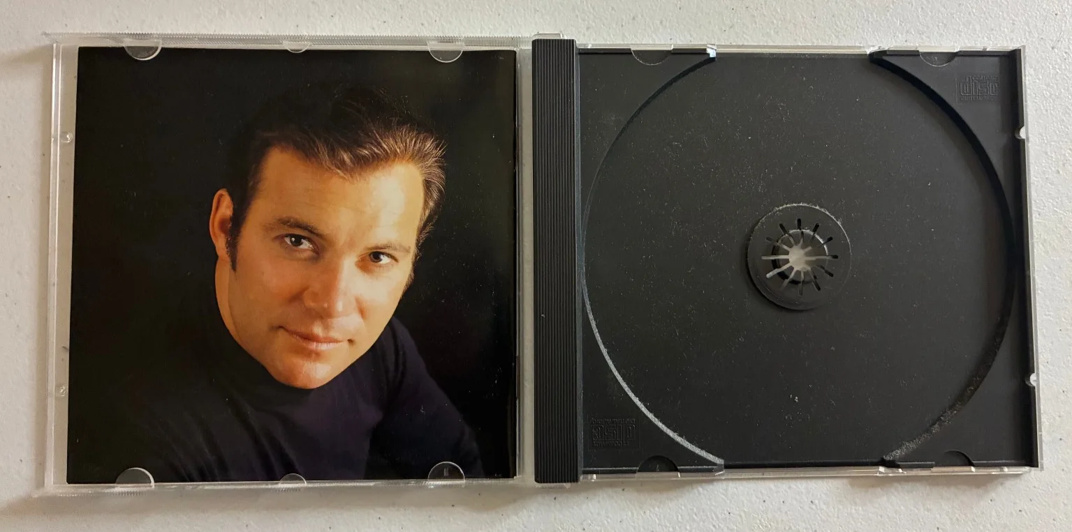 William Shatner Signed Star Trek The Transformed Man CD Cover Autograph Auto, image 3