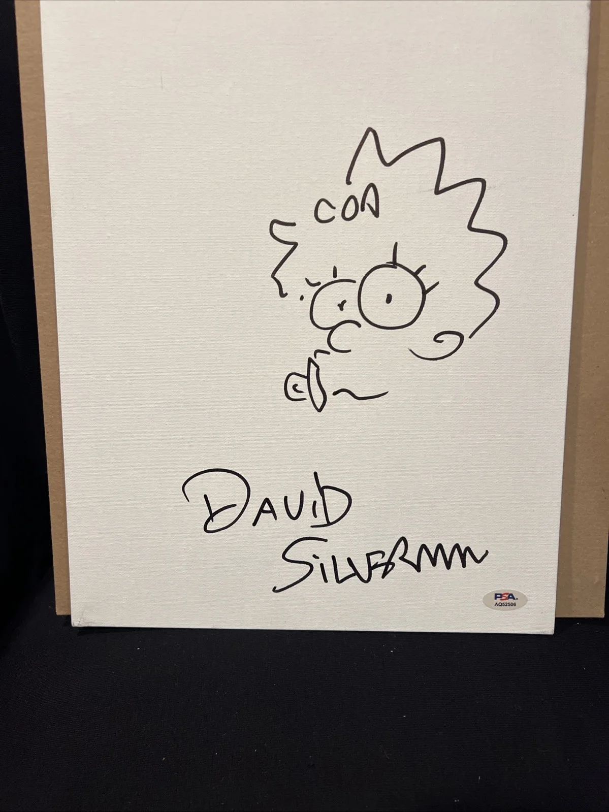 David Silverman — David Silverman Signed Autograph 11x14 The Simpsons MAGGIE Sketch PSA/DNA, image 4