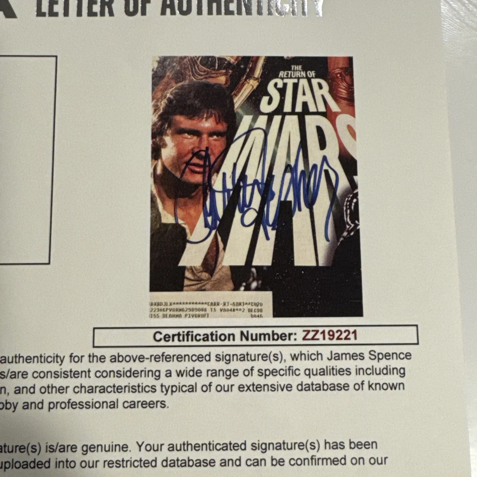 Carrie Fisher — Carrie Fisher Signed Autographed Times Magazine 1997 Cover Star Wars Leia JSA, изображение 5