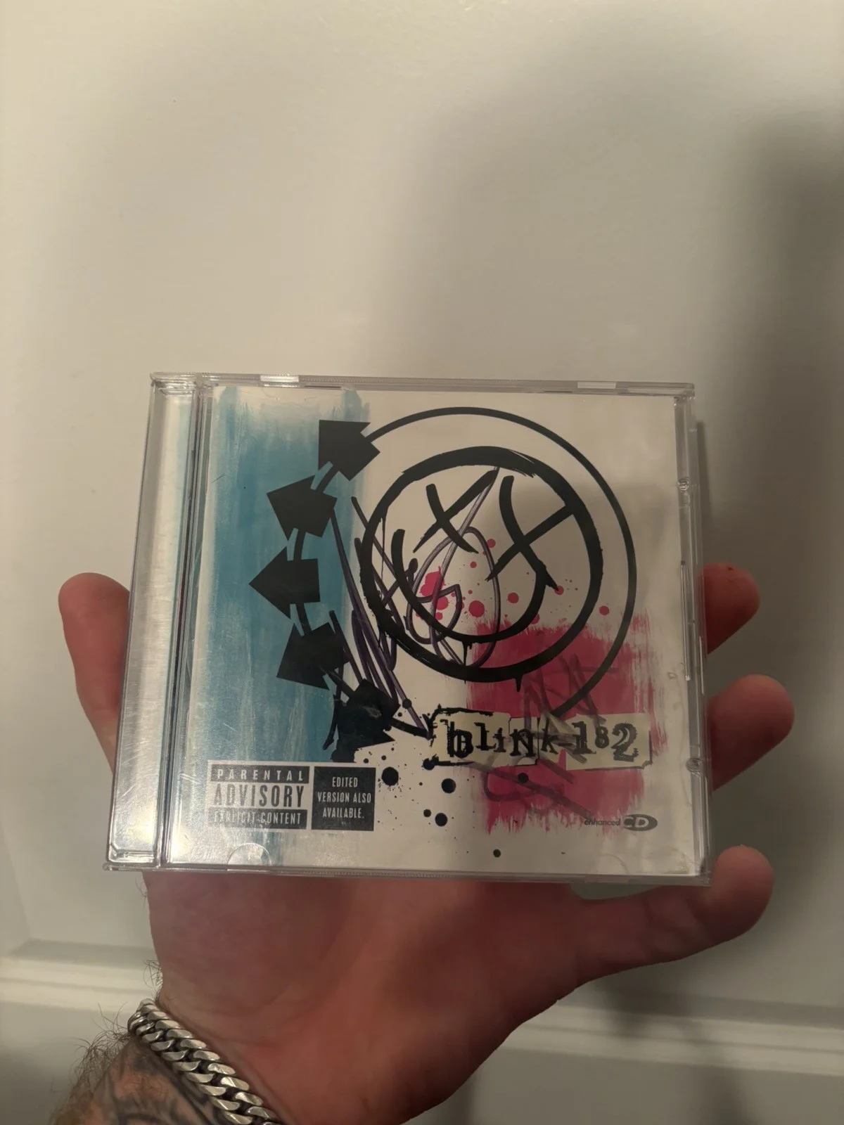 Blink 182 Signed Autograph CD original Mark Hoppus Travis Barker, image 2