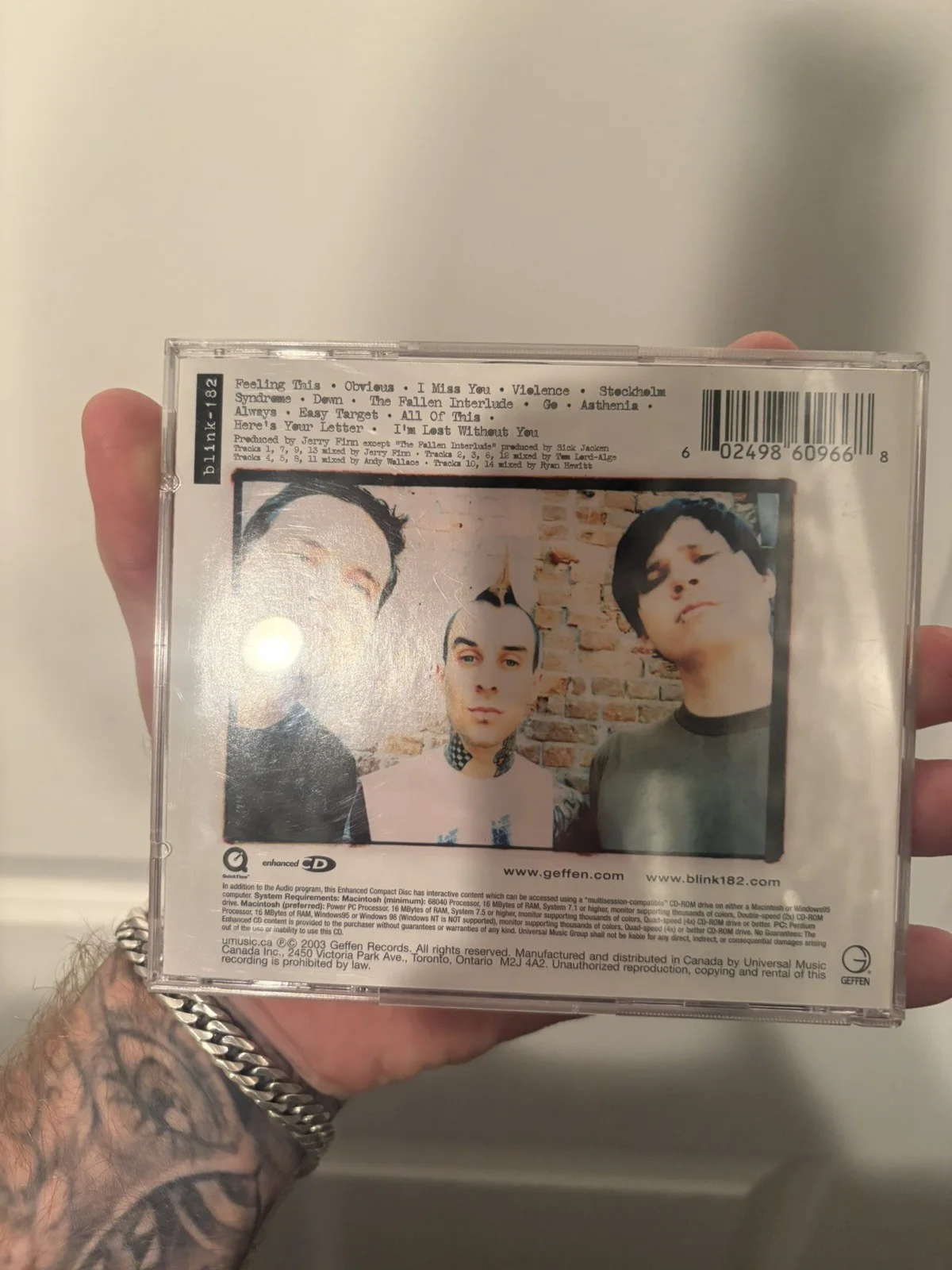 Blink 182 Signed Autograph CD original Mark Hoppus Travis Barker, image 3
