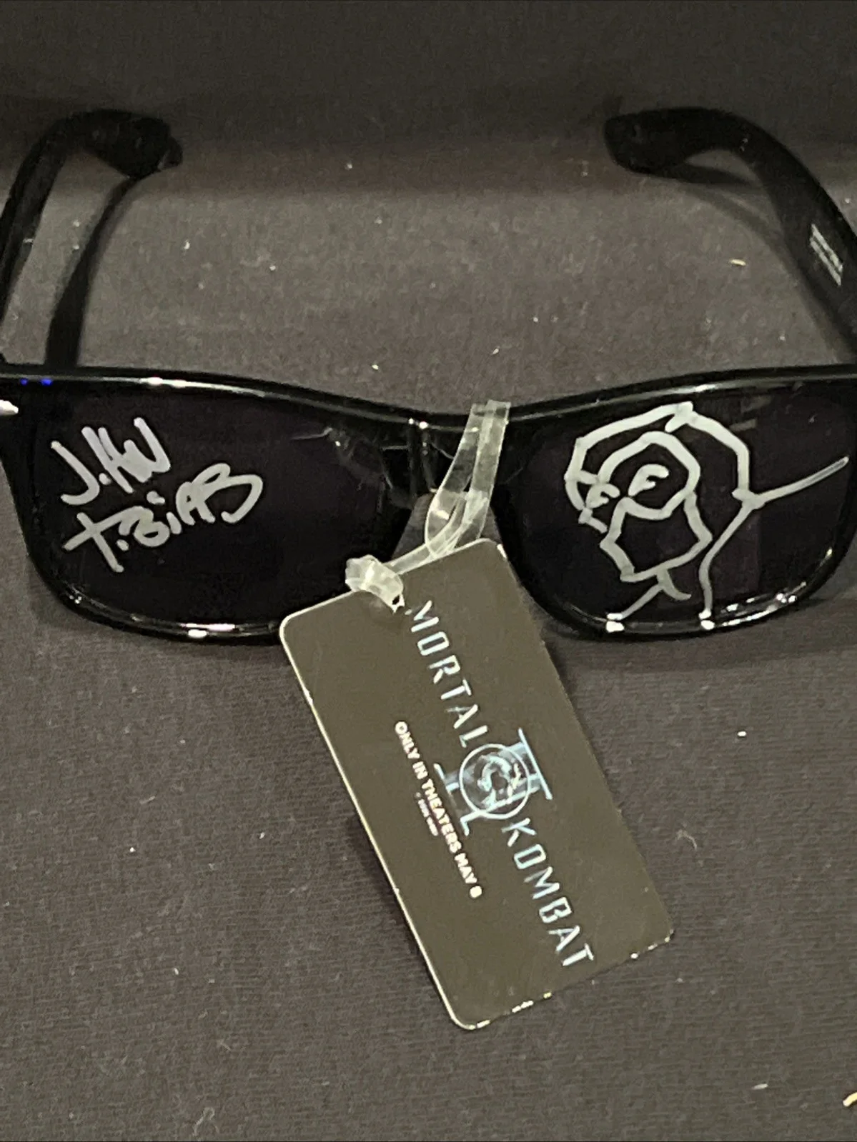 John Tobias — John Tobias Signed Autograph Sketch Mortal Kombat Sunglasses Beckett Certified, изображение 4