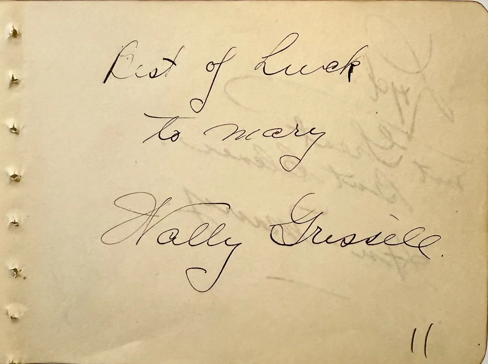 Wally Grissell — WALLY GRISSELL Signed Autographed 4"x 5" ALBUM PAGE Manhunt of Mystery Island, изображение 3