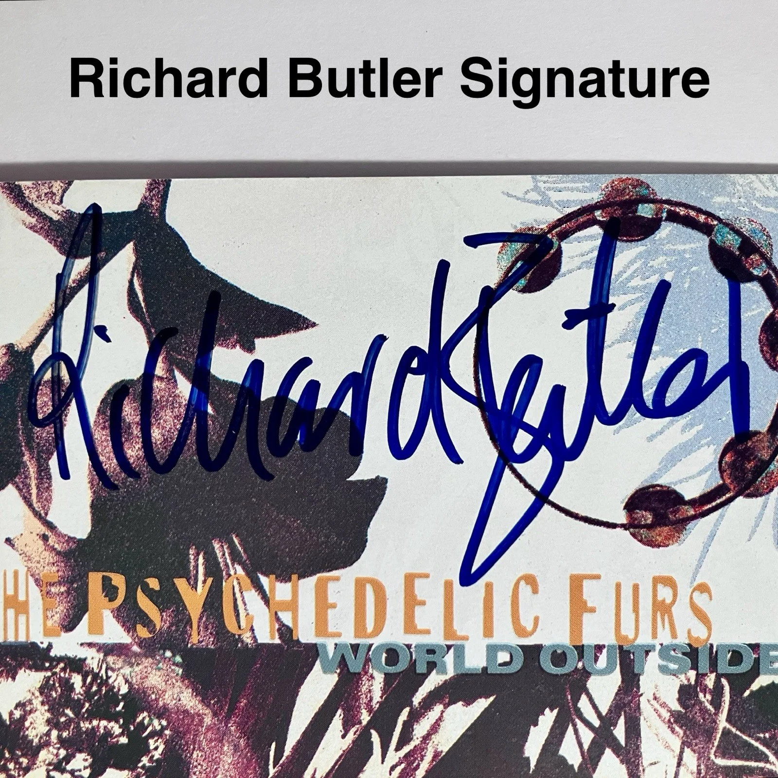 RICHARD BUTLER Signed Liner Notes / Lead Singer PSYCHEDELIC FURS, Pretty in Pink, image 5
