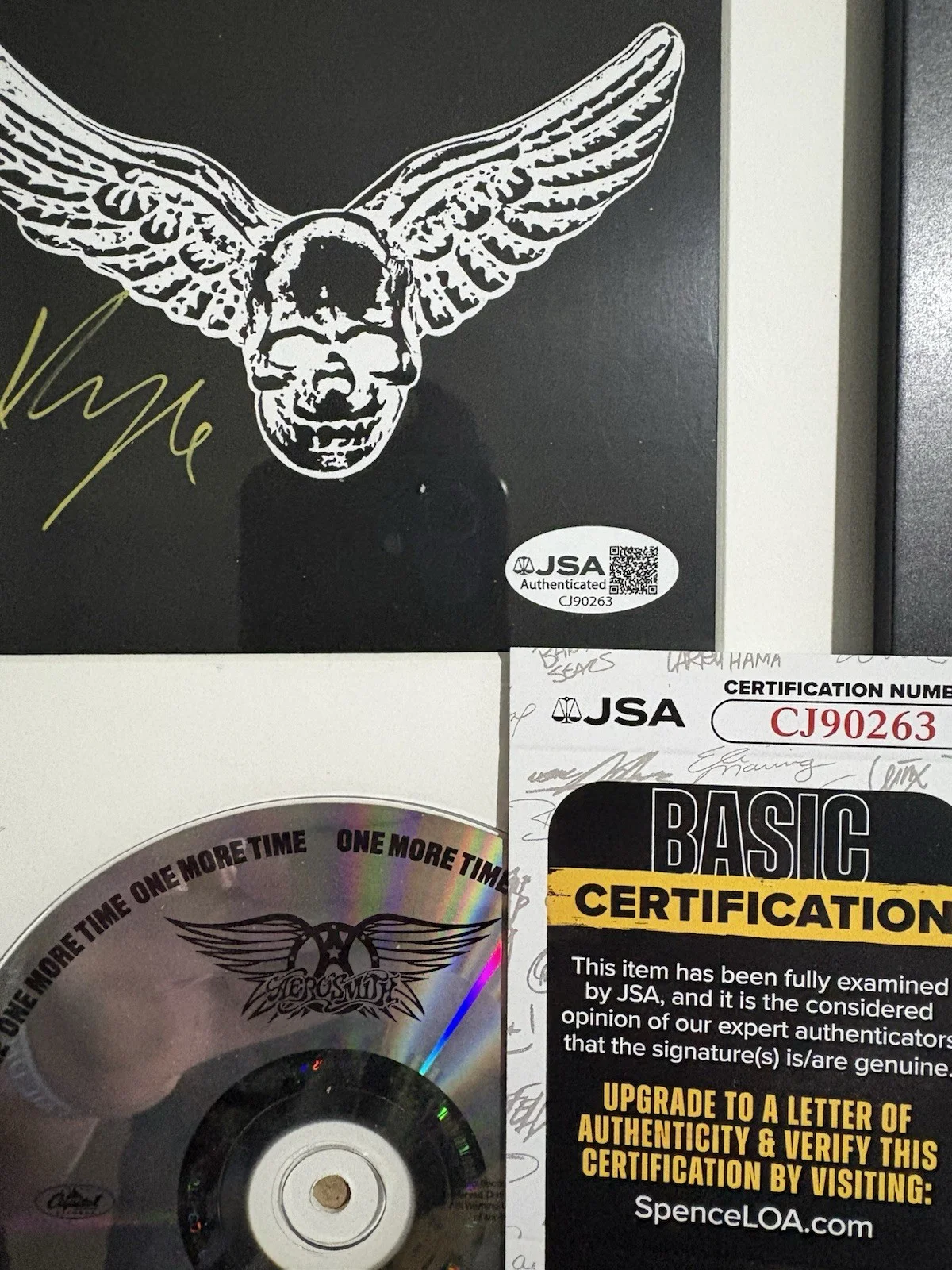 Yungblud Signed One More Time EP Aerosmith Insert FRAMED JSA COA, image 2