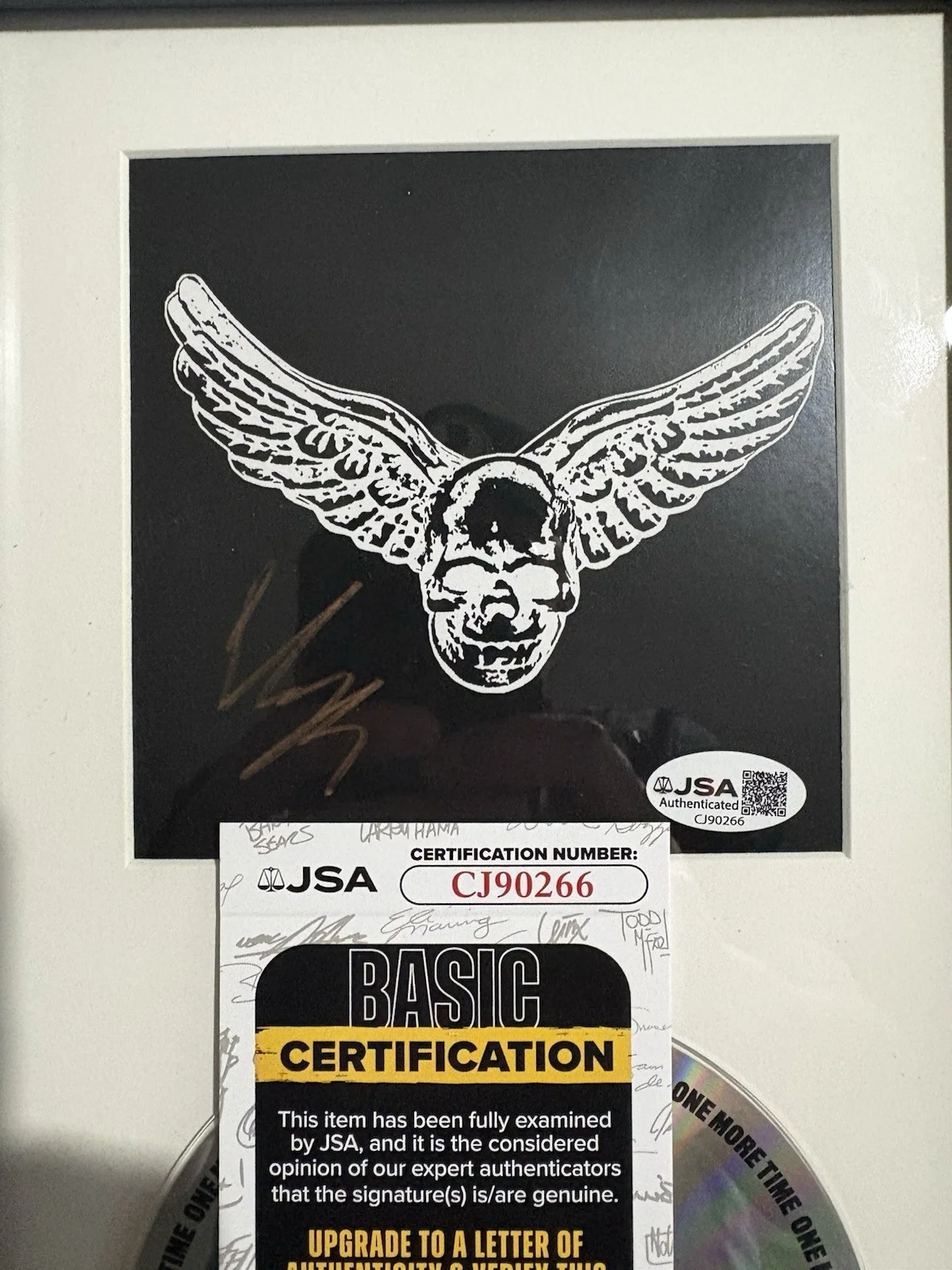 Yungblud Signed One More Time EP Aerosmith Insert FRAMED JSA COA, image 2