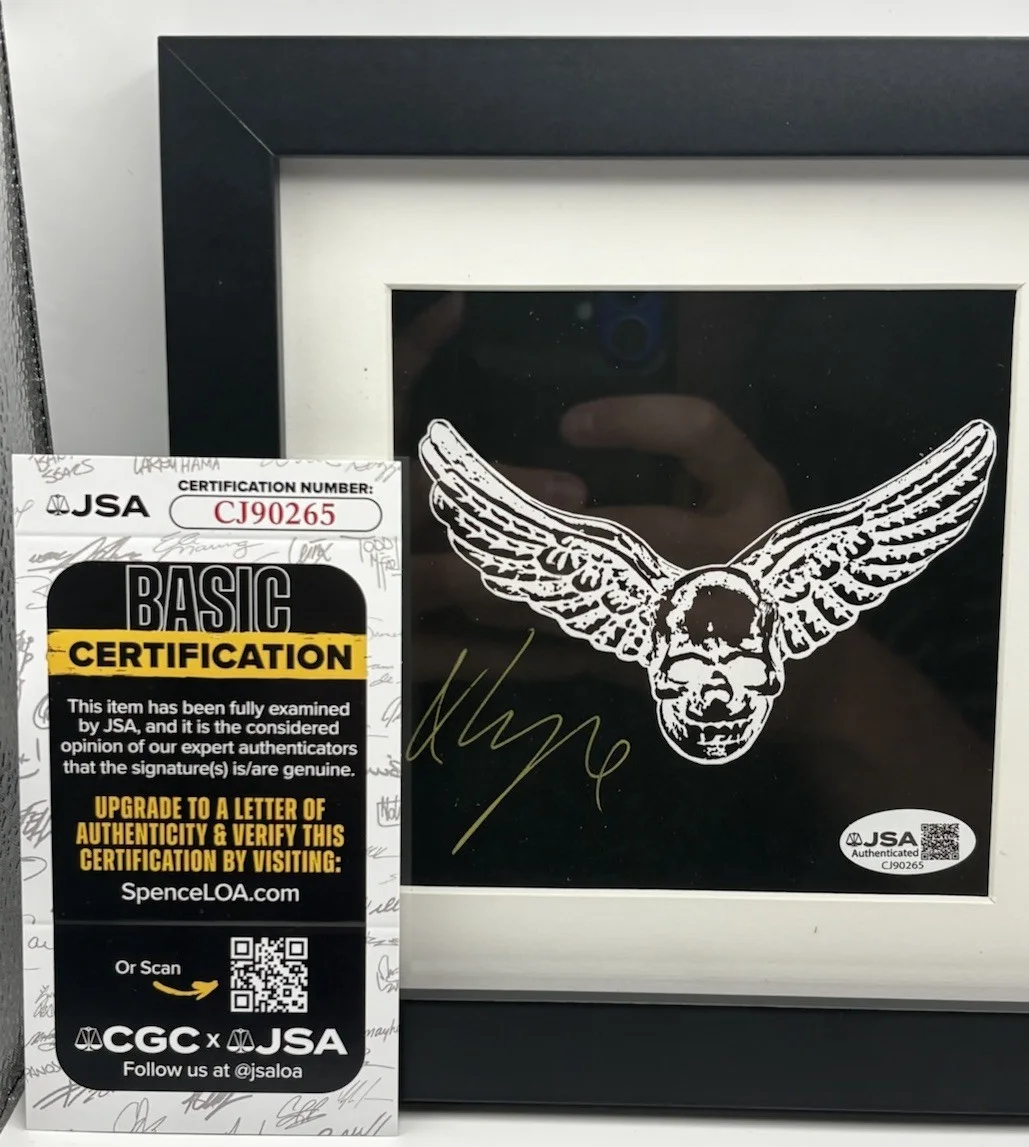 Yungblud Signed One More Time EP Aerosmith Insert FRAMED JSA COA, image 2