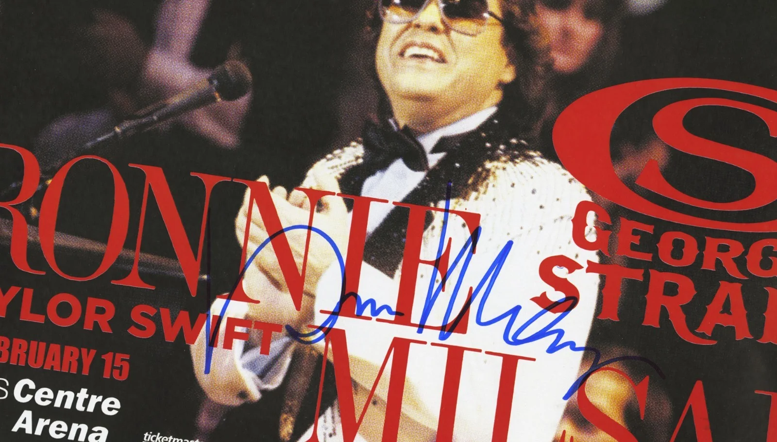 Ronnie Milsap signed, autographed concert poster 'Smoky Mountain Rain', image 2