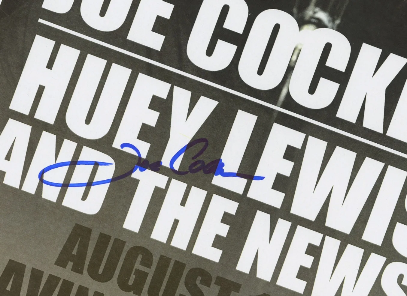 Joe Cocker signed, autographed concert poster, image 2