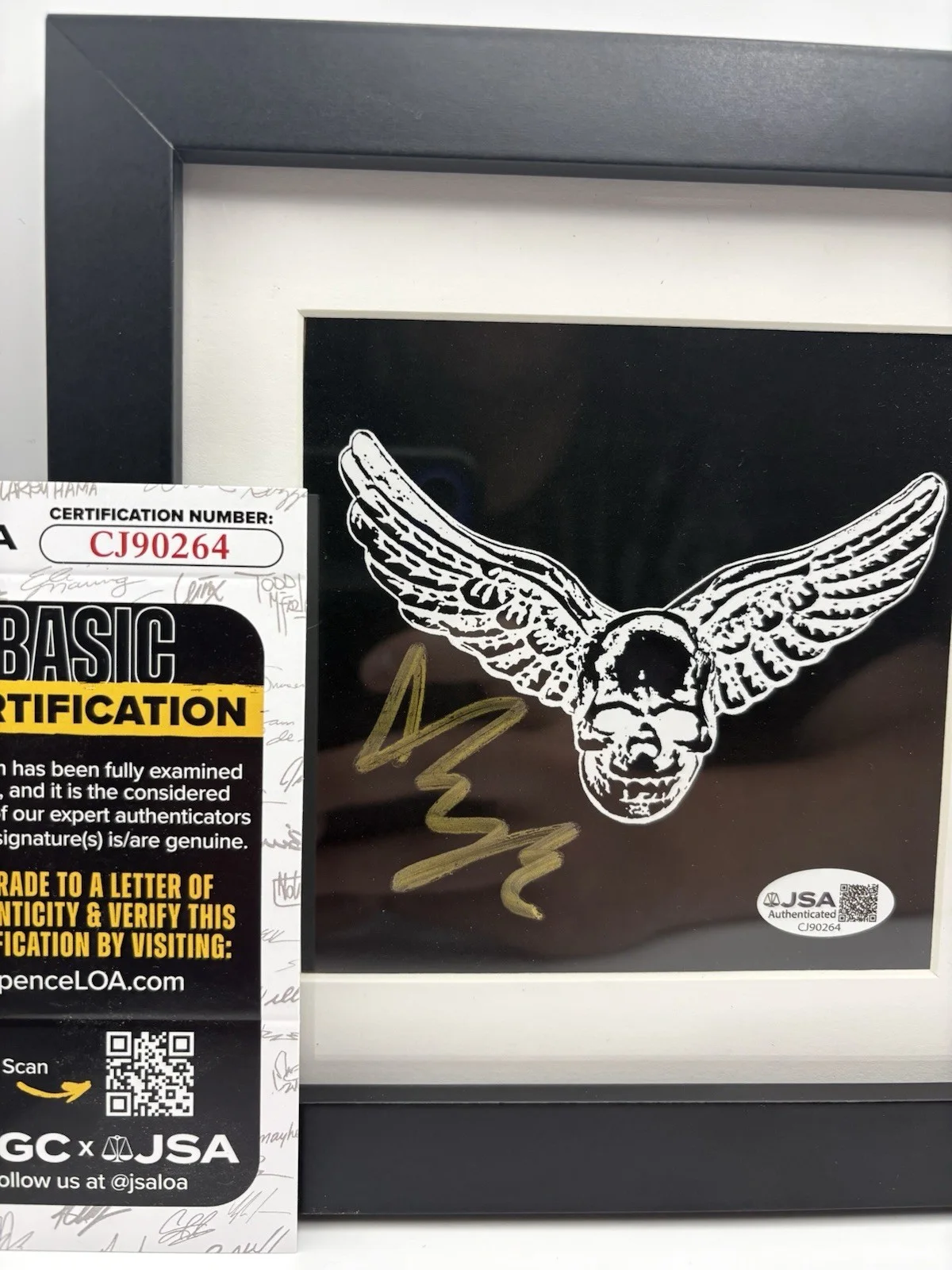 Yungblud Signed One More Time EP Aerosmith Insert FRAMED JSA COA, image 2