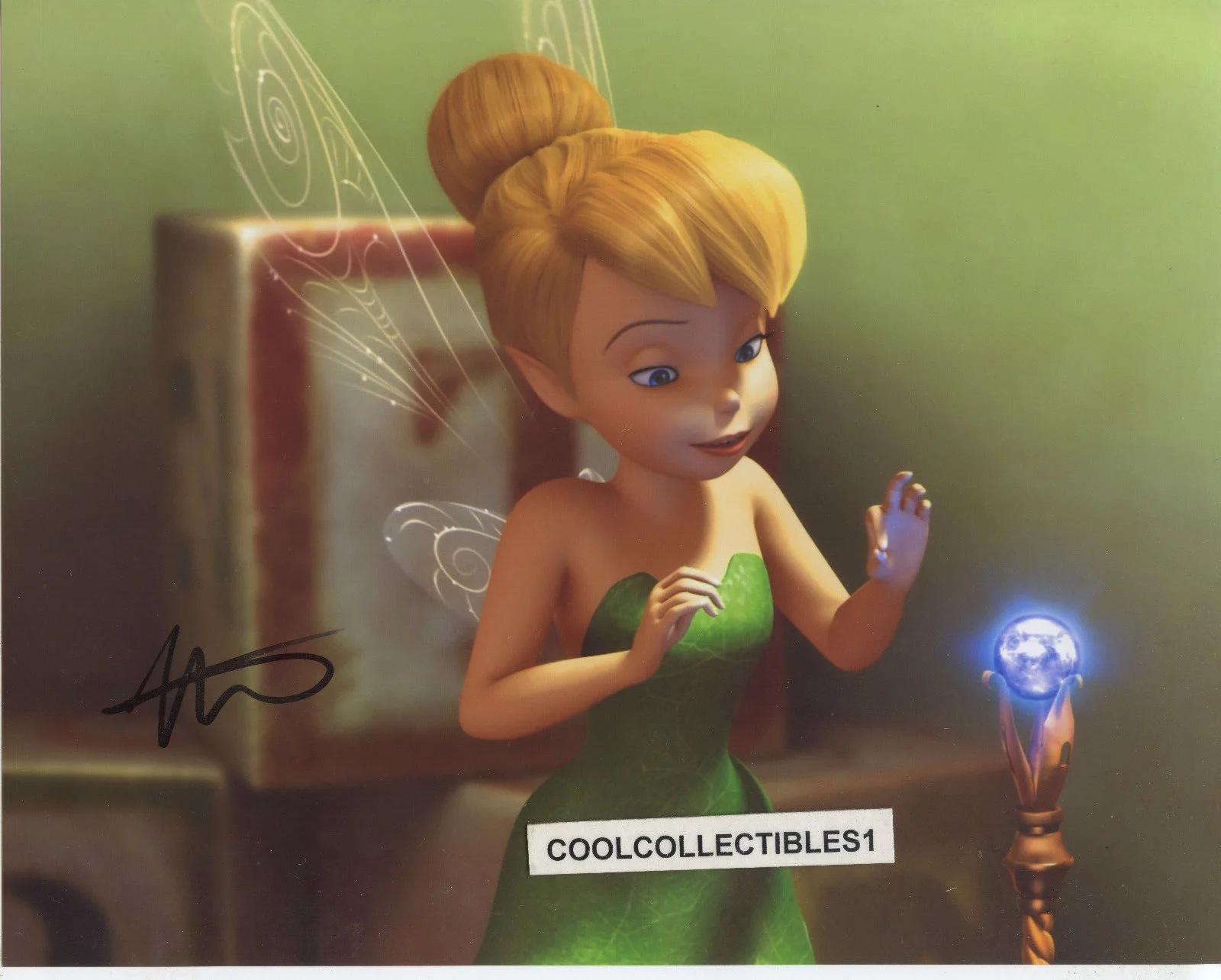 MAE WHITMAN — MAE WHITMAN "TINKERBELL" IN PERSON SIGNED 8X10 COLOR PHOTO 4 COA "PROOF"