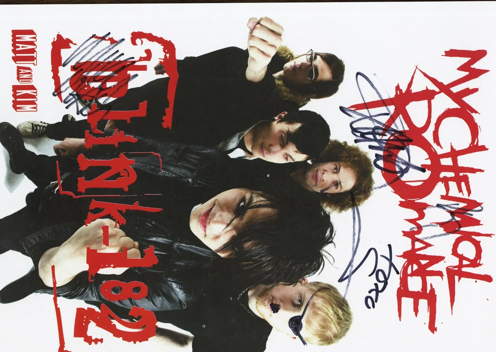 My Chemical Romance signed, autographed concert poster Frank Iero, Ray Toro, image 2