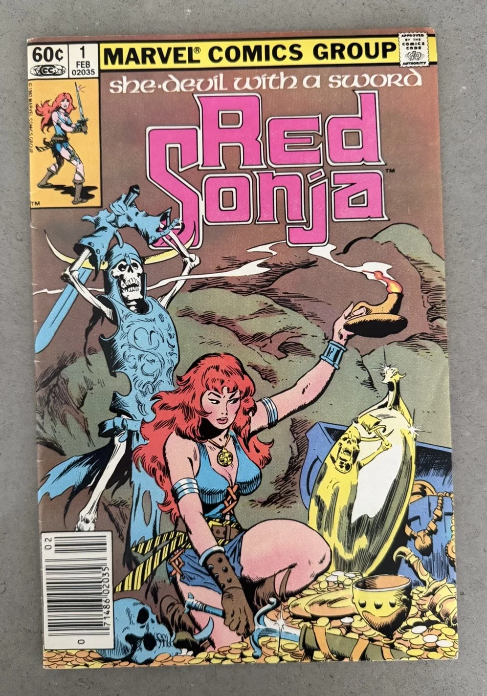 Stan Lee — STAN LEE MARVEL COMICS SIGNED AUTOGRAPH 1982 RED SONJA ISSUE #1 COMIC BOOK RARE, image 4
