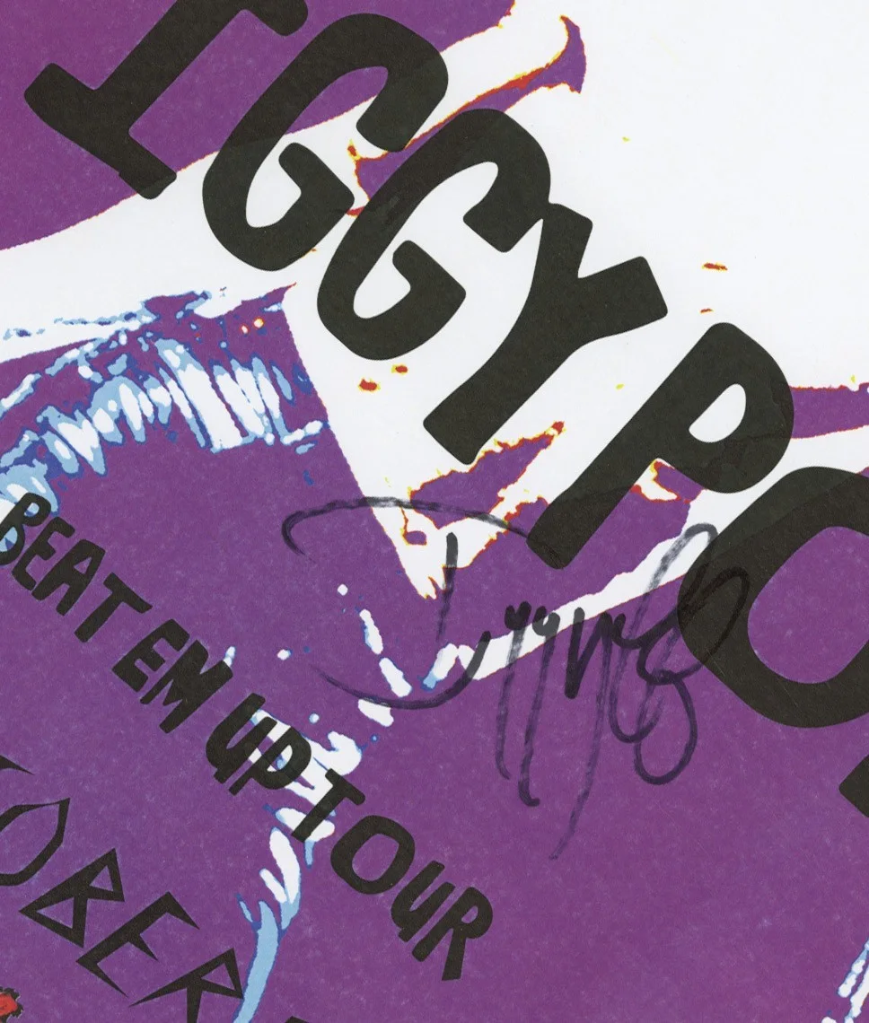 Iggy Pop signed, autographed concert poster, image 2