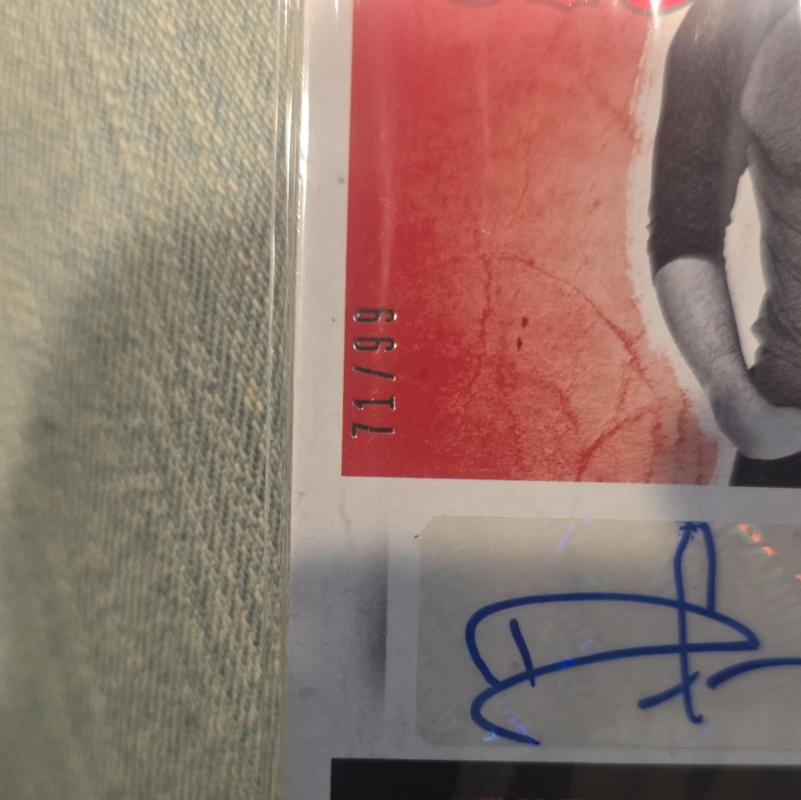 DUSTIN LYNCH 2014 PANINI COUNTRY MUSIC RED AUTO /99 SIGNED CARD, изображение 4