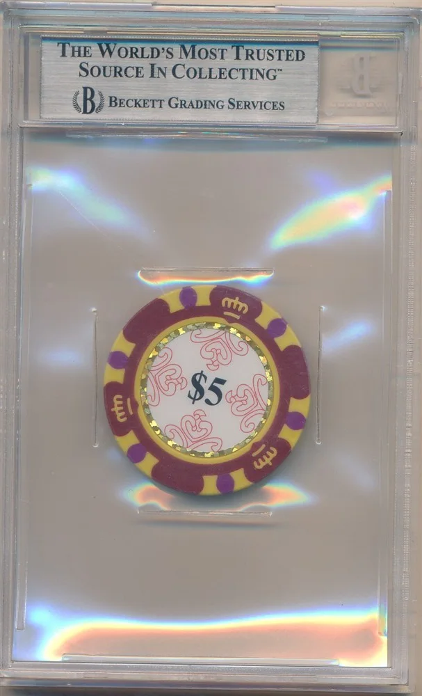 Charlie Sheen — CHARLIE SHEEN SIGNED AUTOGRAPH LAS VEGAS POKER CHIP BGS AUTHENTIC AUTO BAS SP, изображение 2