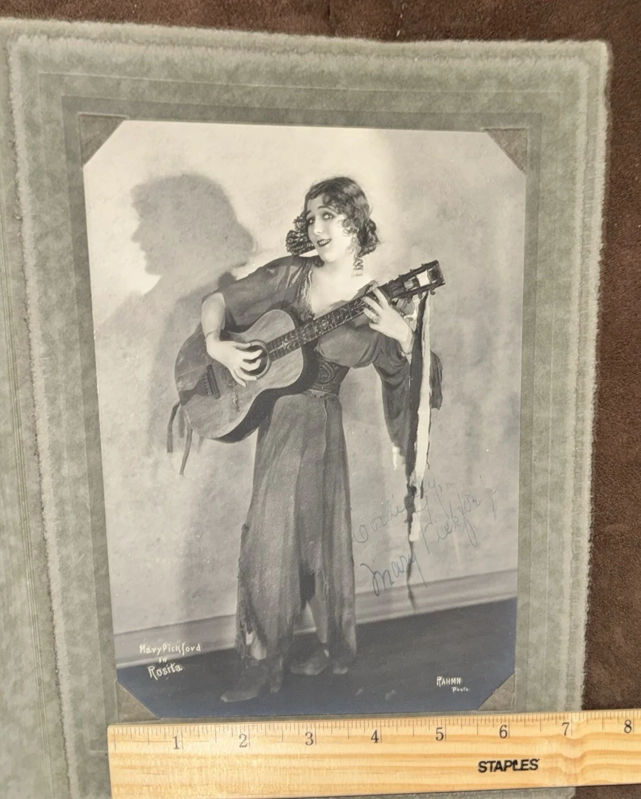 Mary Pickford — VINTAGE Mary Pickford Silent Film Legend Autographed 6x8 Photo Signed By Rahmn, image 5
